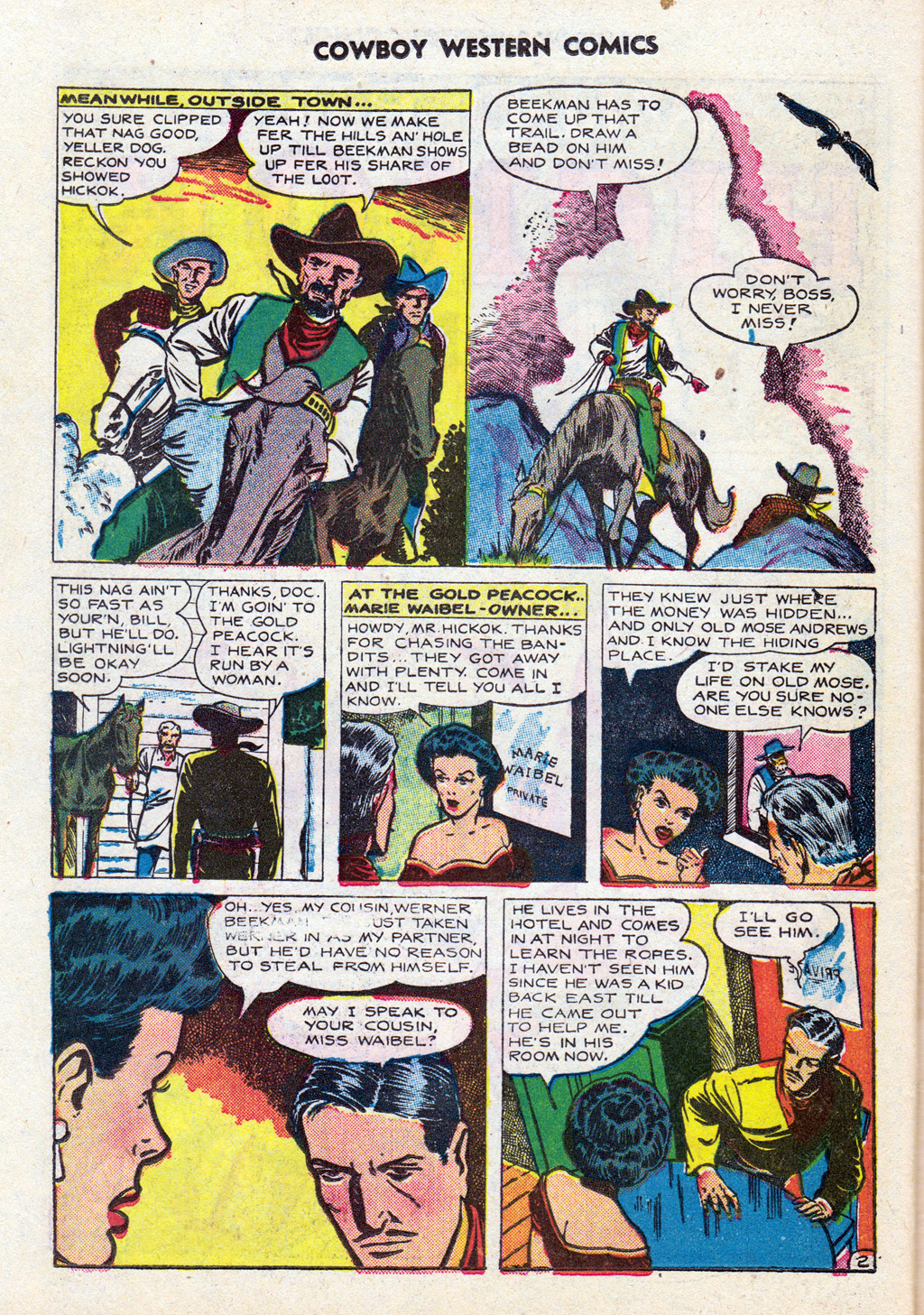 Read online Cowboy Western Comics (1948) comic -  Issue #23 - 32