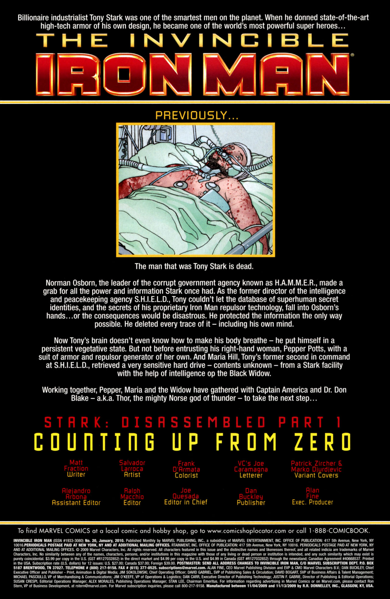 Read online The Invincible Iron Man (2008) comic -  Issue #20 - 2