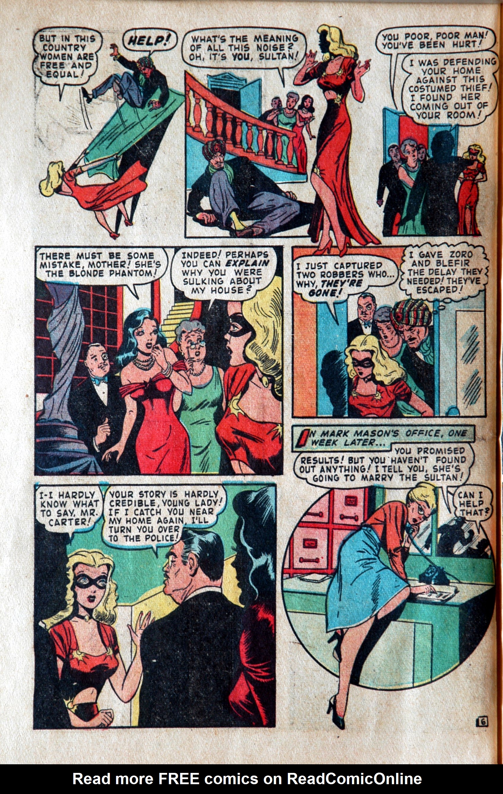 Read online Blonde Phantom Comics comic -  Issue #16 - 28