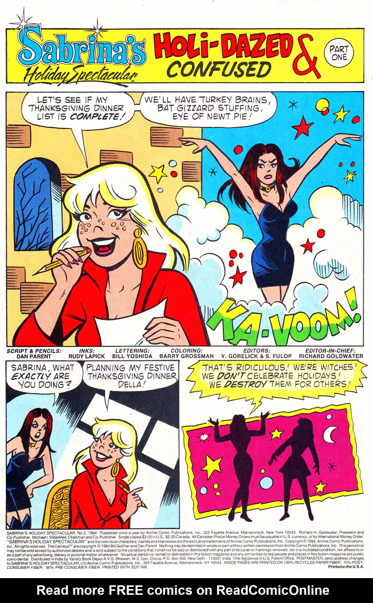 Read online Sabrina's Holiday Spectacular comic -  Issue #2 - 3
