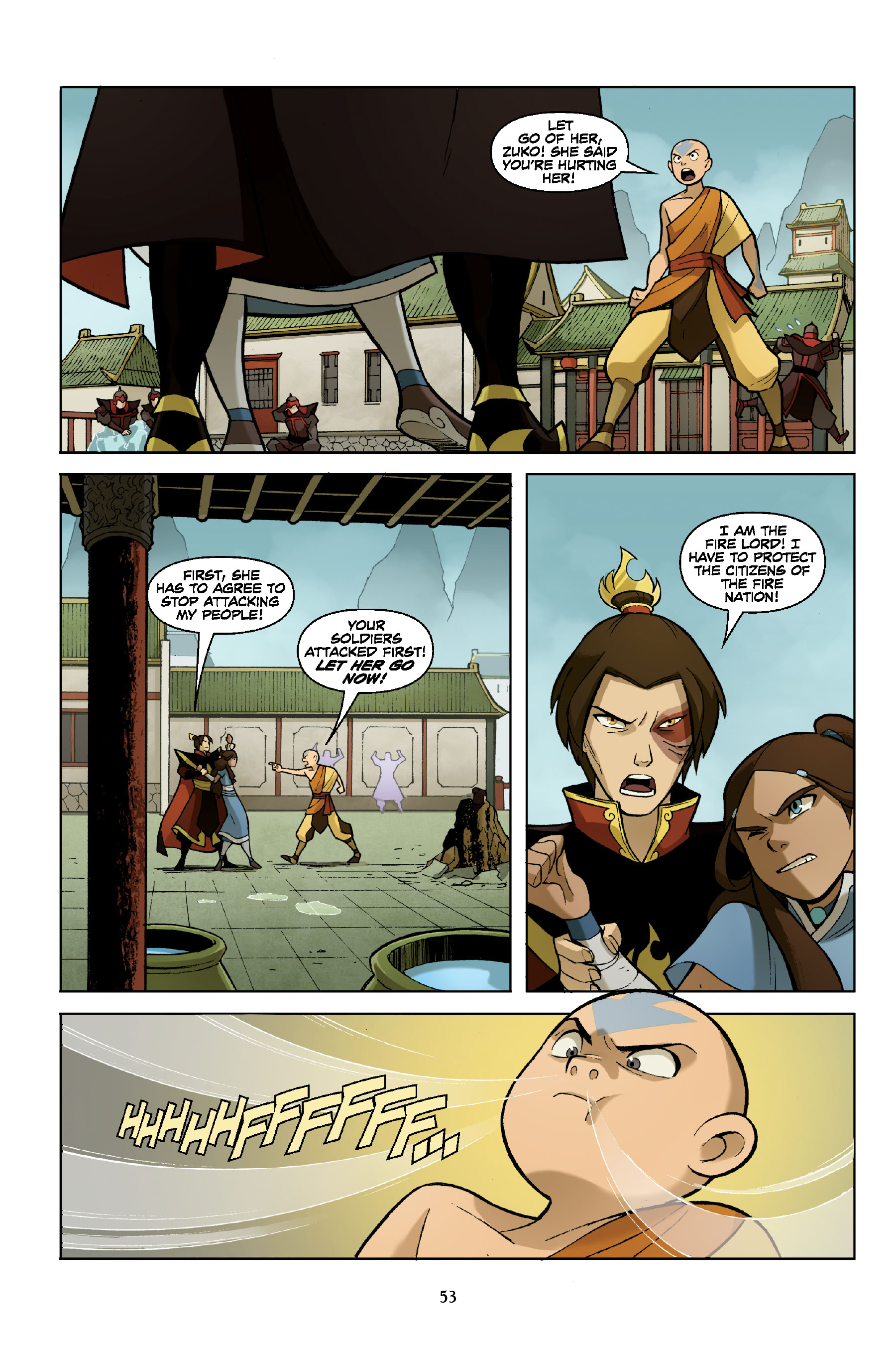 Read online Nickelodeon Avatar: The Last Airbender - The Promise comic -  Issue # _TPB Omnibus (Part 1) - 54
