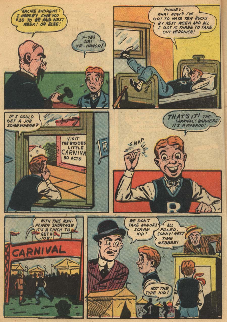 Read online Pep Comics comic -  Issue #52 - 6