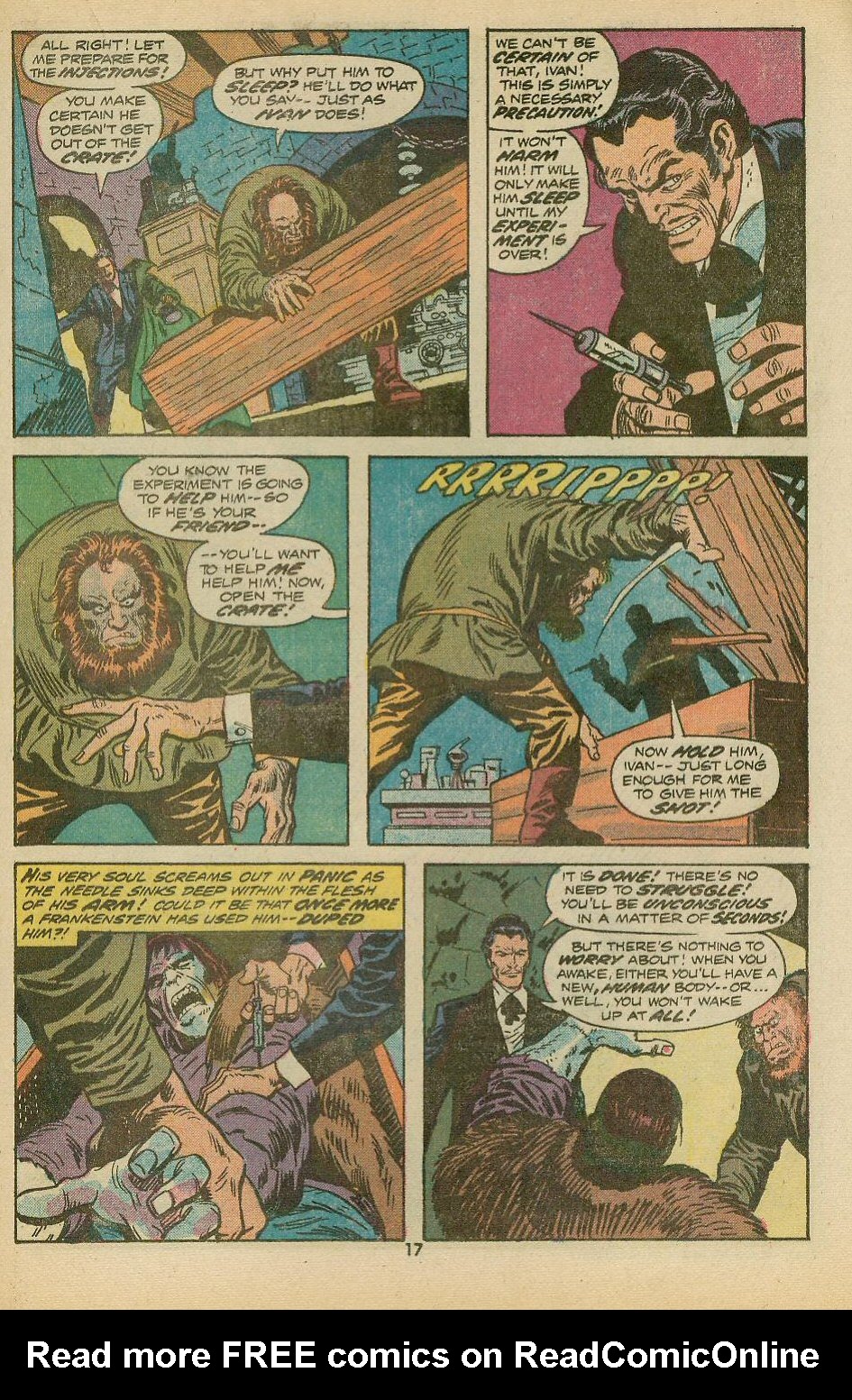 Read online Frankenstein (1973) comic -  Issue #10 - 12