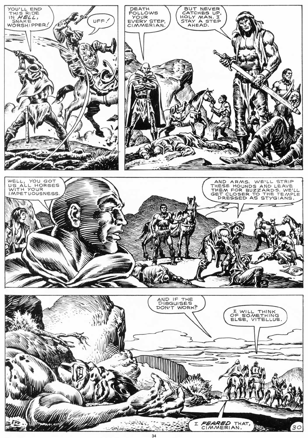 Read online The Savage Sword Of Conan comic -  Issue #152 - 36