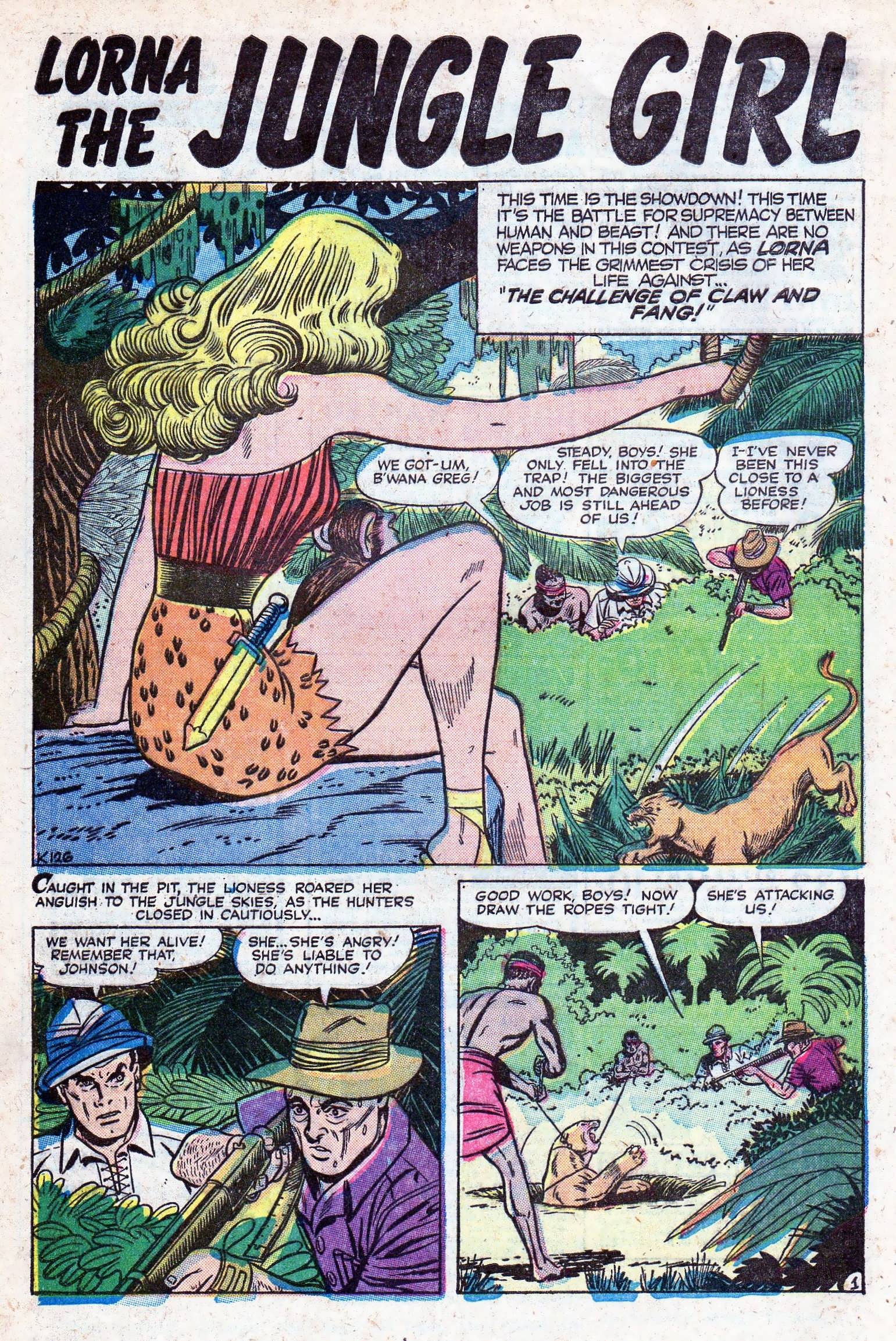 Read online Lorna, The Jungle Girl comic -  Issue #21 - 28