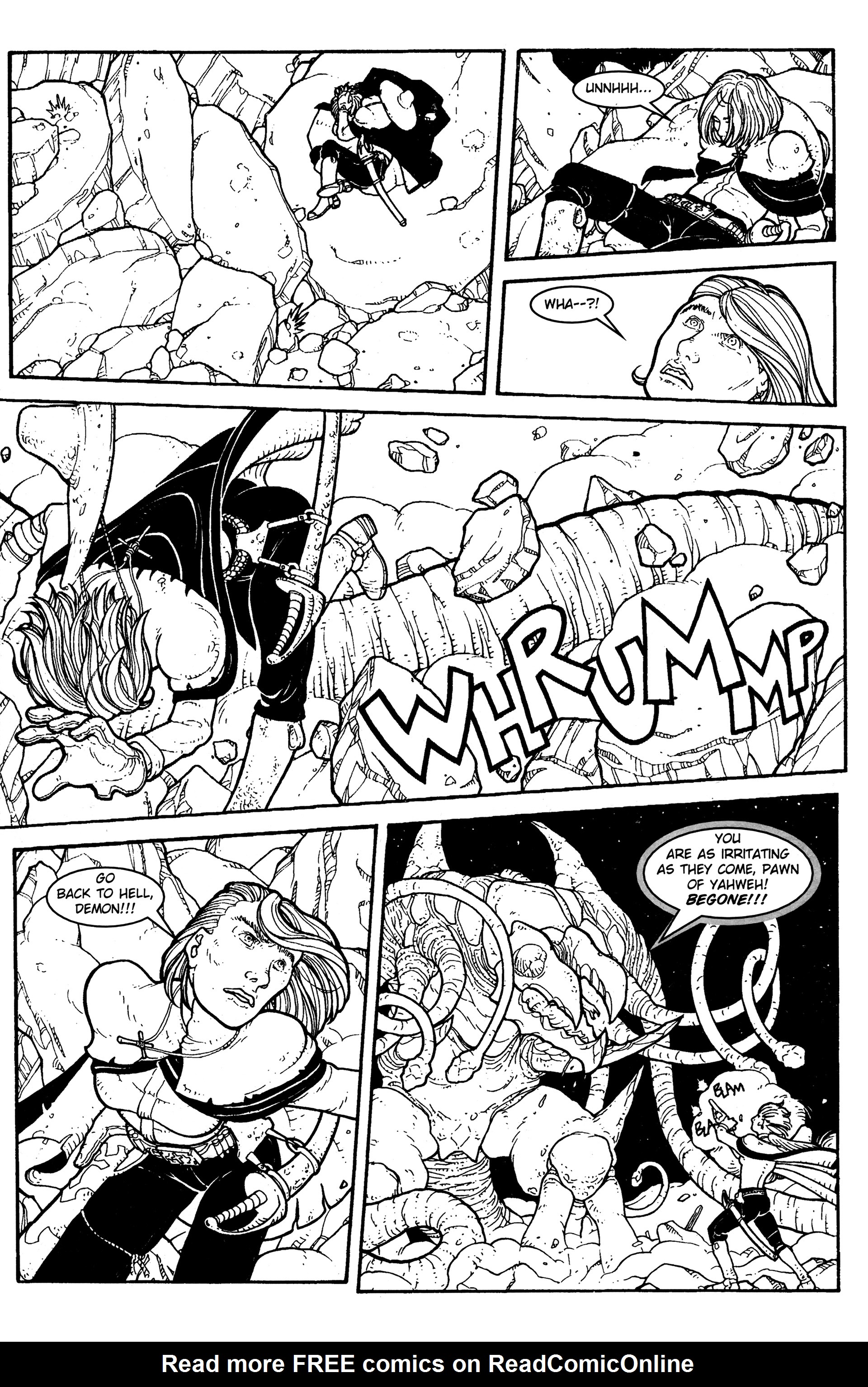 Read online Warrior Nun: Black & White comic -  Issue #17 - 8