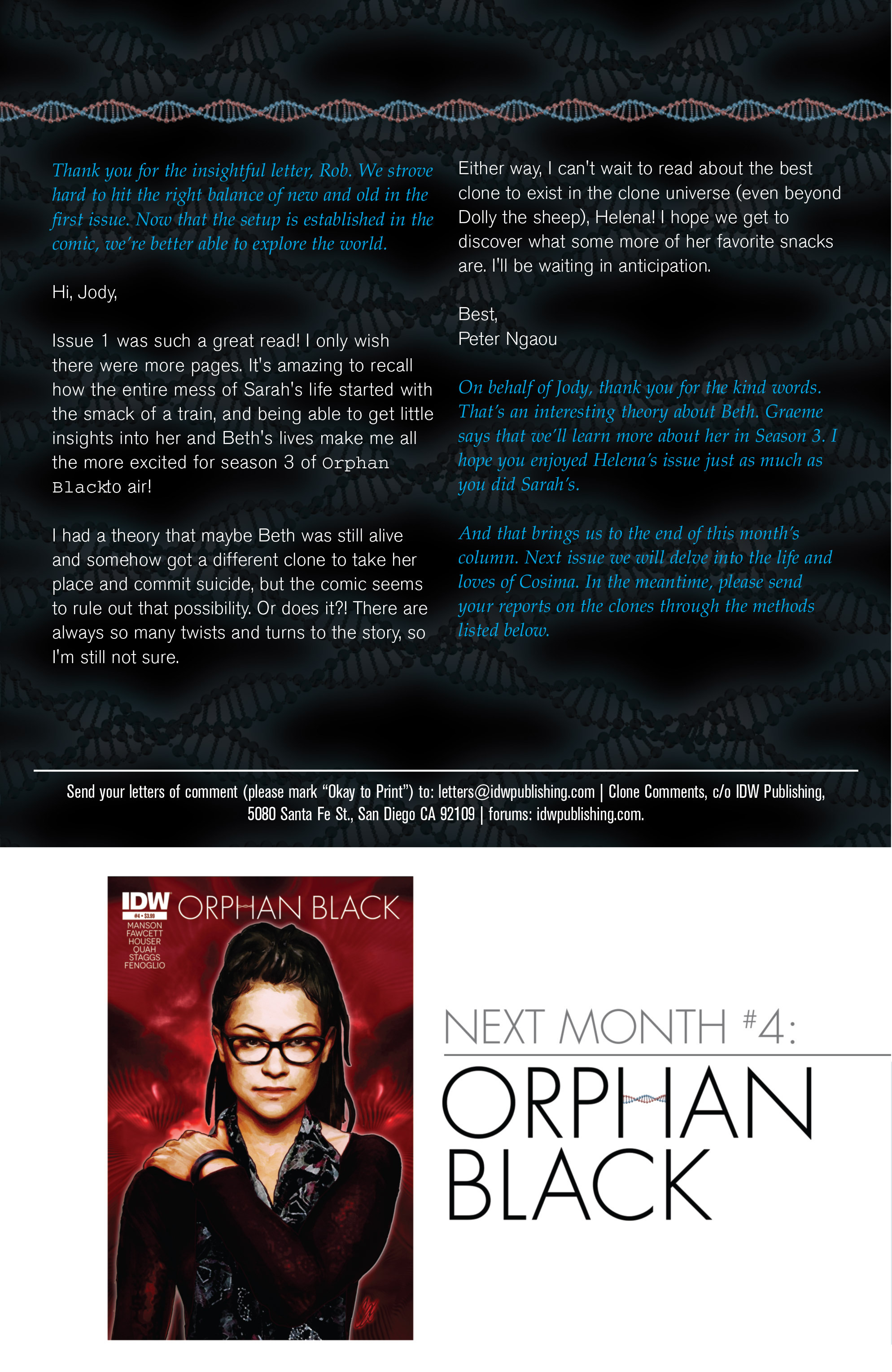 Read online Orphan Black comic -  Issue #3 - 25