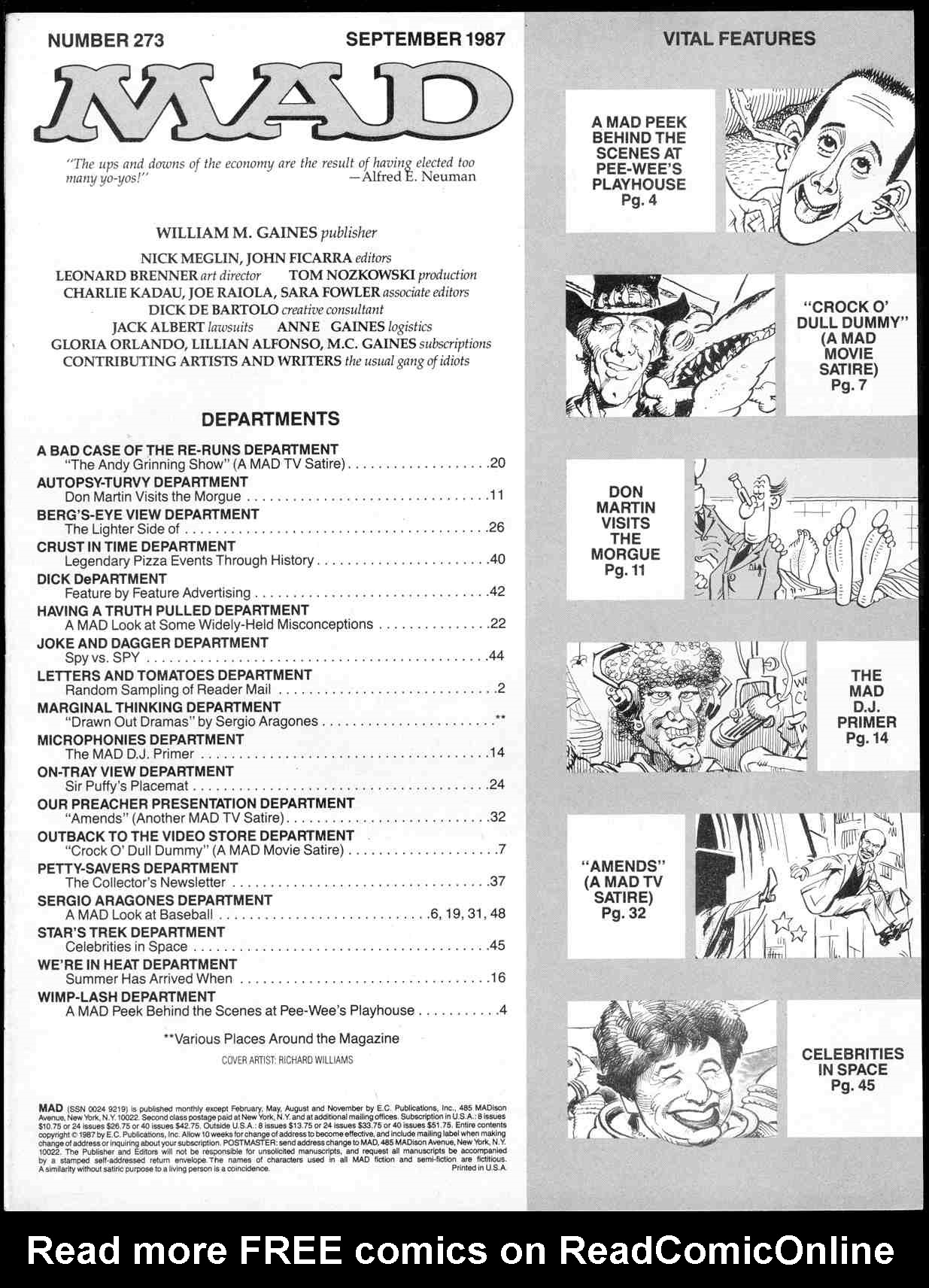 Read online MAD comic -  Issue #273 - 3