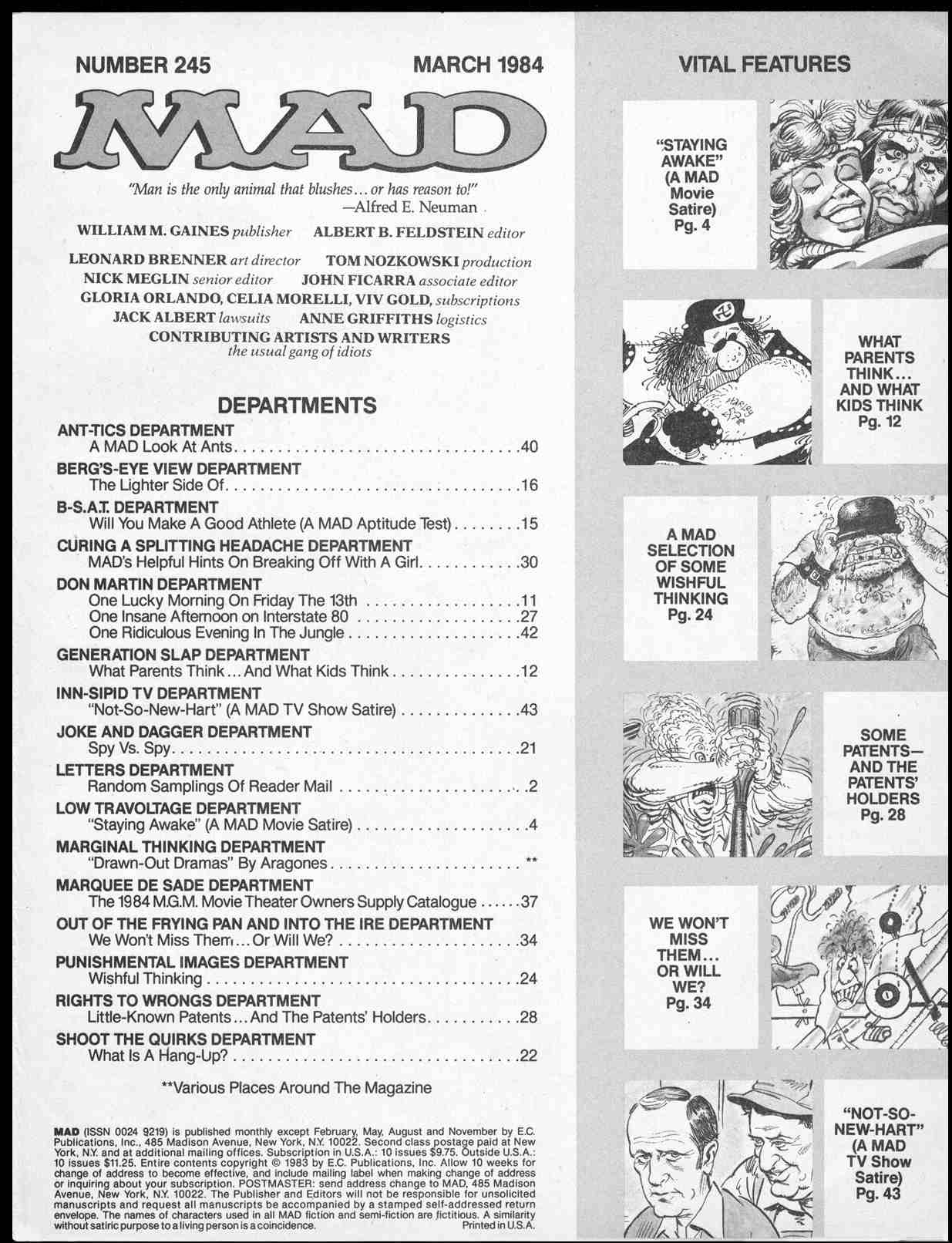 Read online MAD comic -  Issue #245 - 3