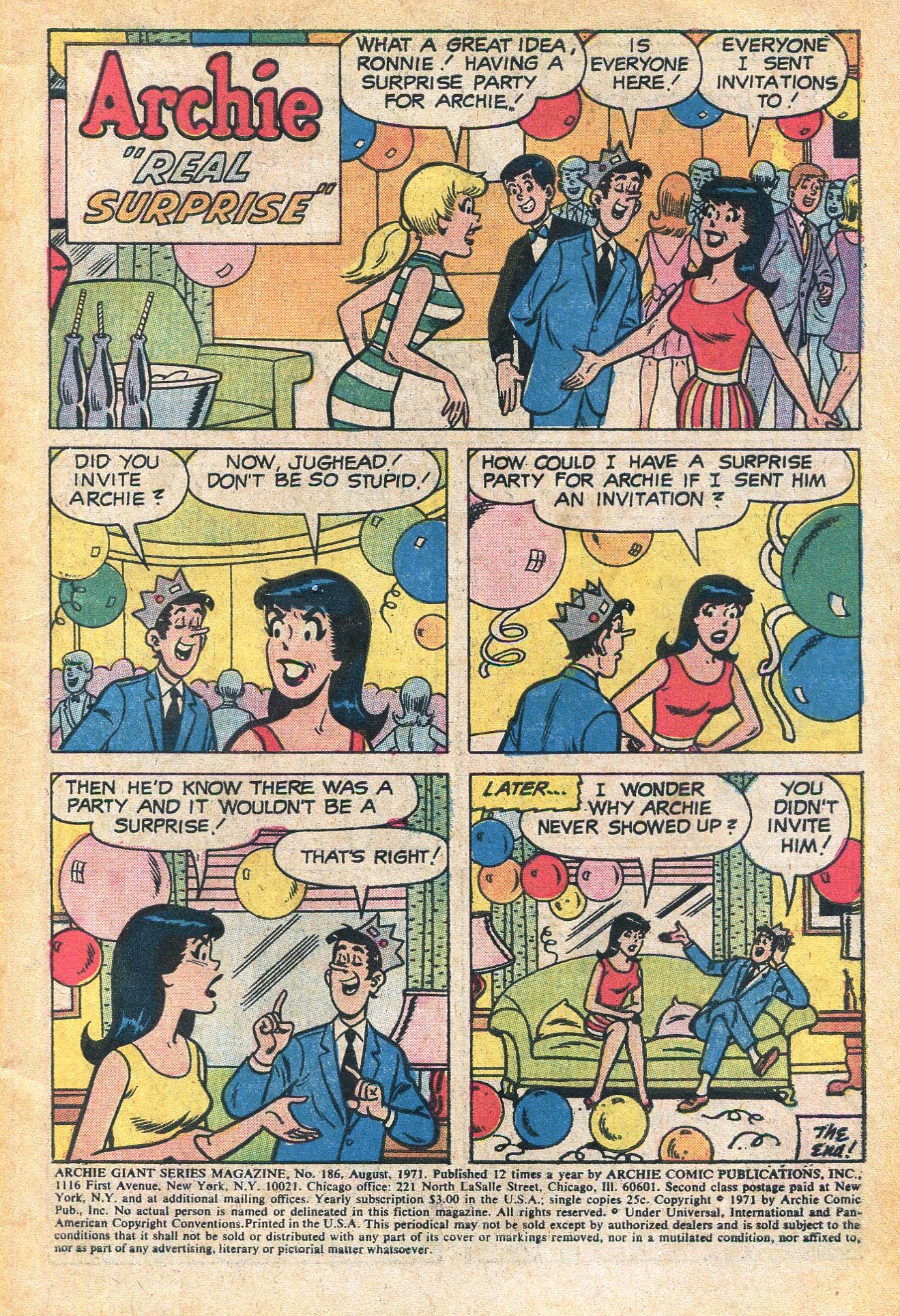 Read online Archie Giant Series Magazine comic -  Issue #186 - 3