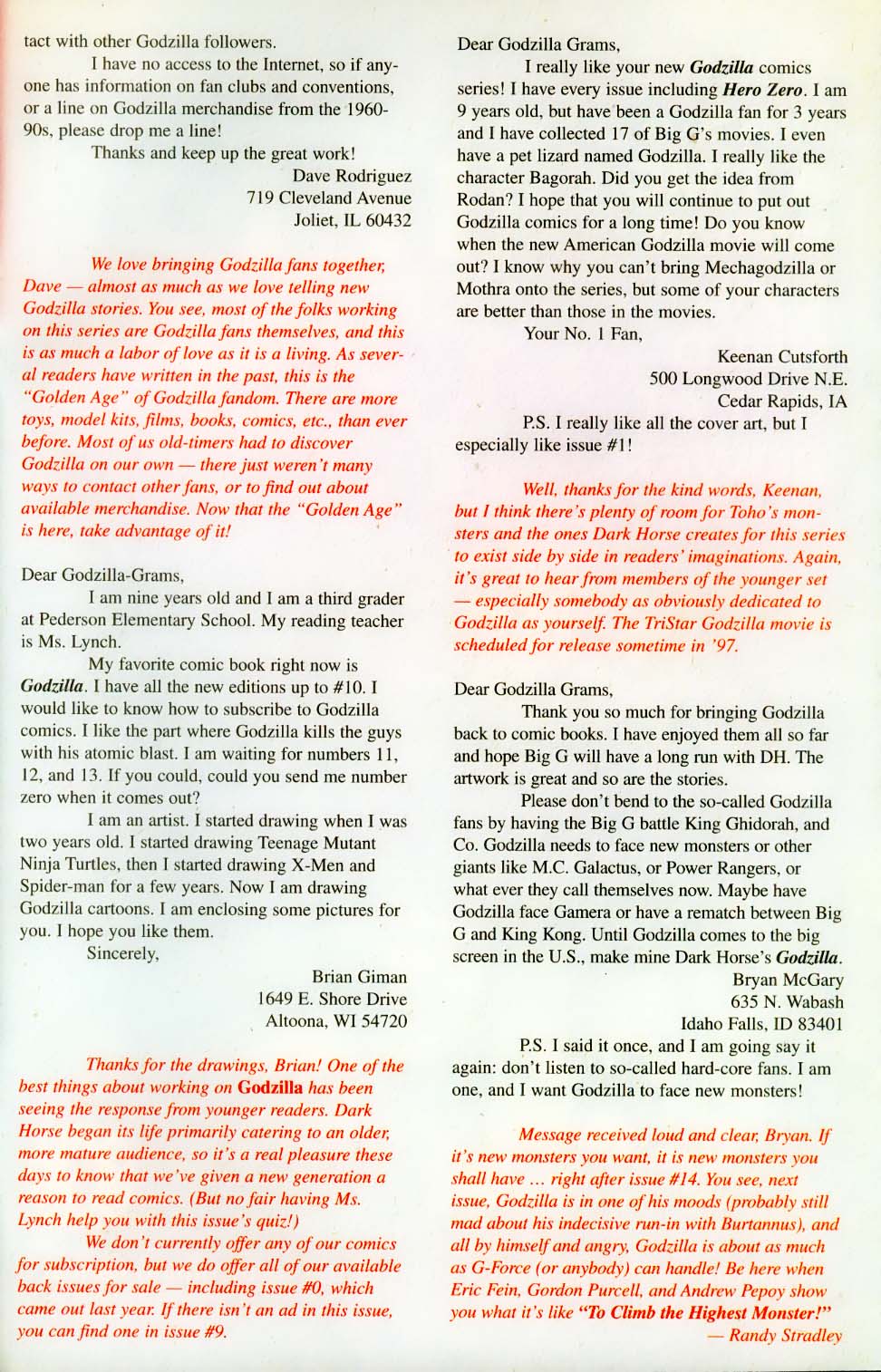 Read online Godzilla (1995) comic -  Issue #13 - 34