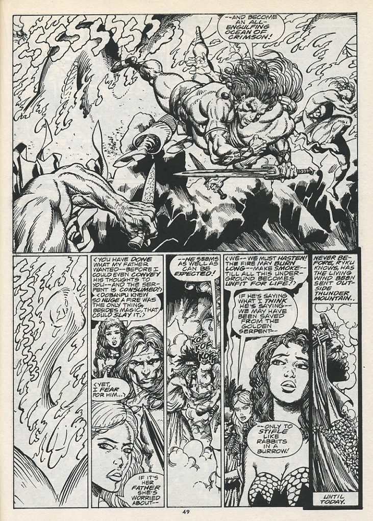 Read online The Savage Sword Of Conan comic -  Issue #217 - 51