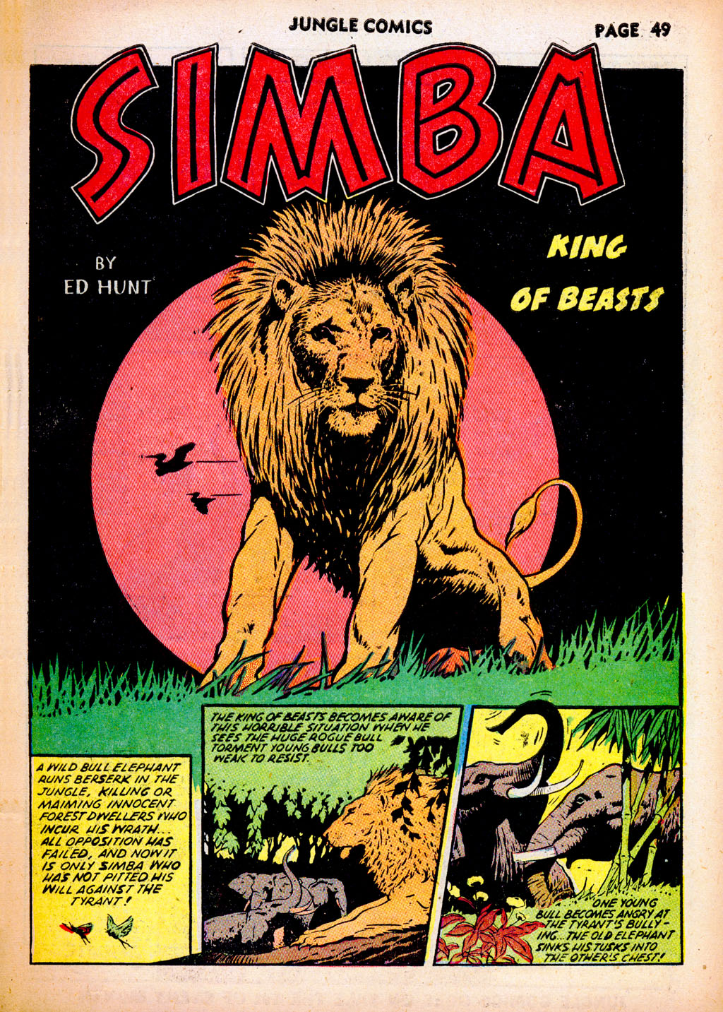 Read online Jungle Comics comic -  Issue #37 - 51