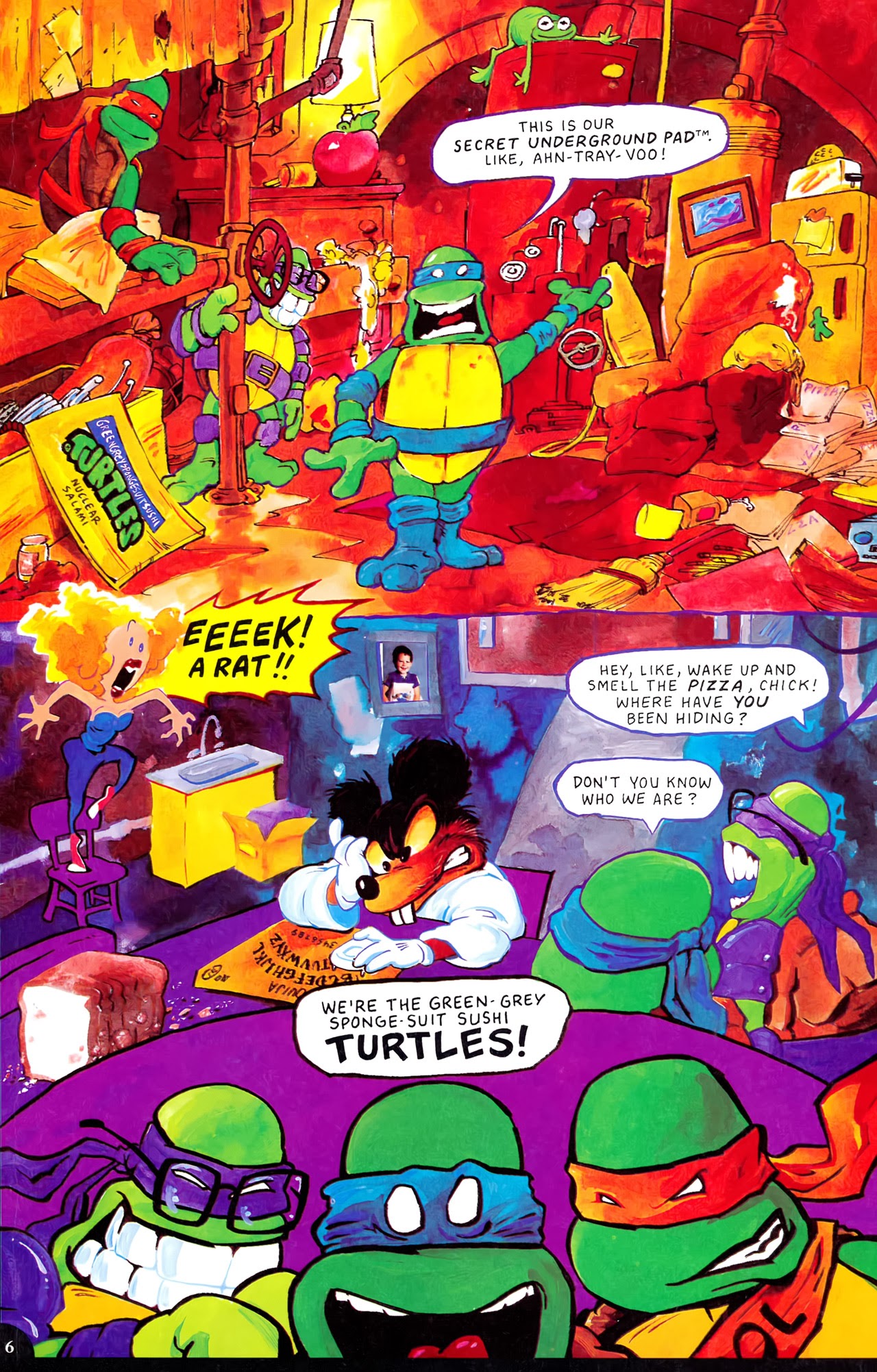Read online Green-Grey Sponge-Suit Sushi Turtles comic -  Issue # Full - 8