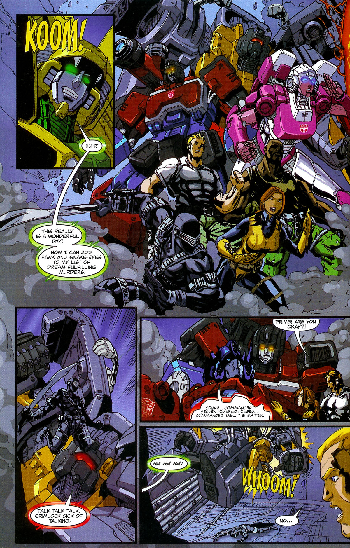 Read online G.I. Joe vs. The Transformers III: The Art of War comic -  Issue #5 - 17