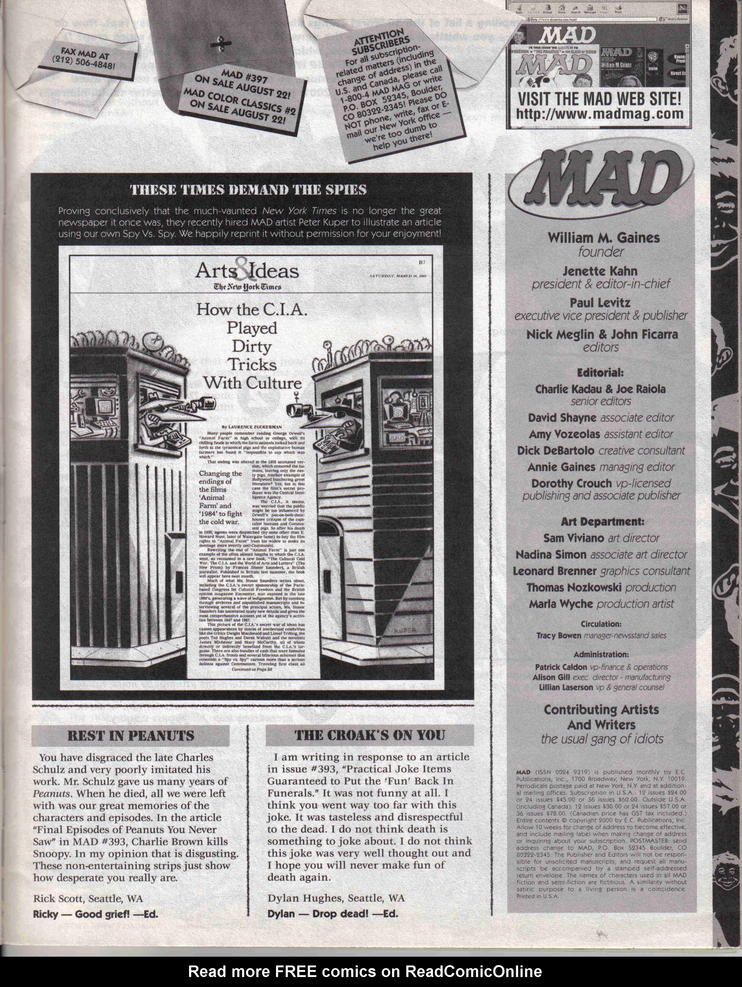 Read online MAD comic -  Issue #396 - 5
