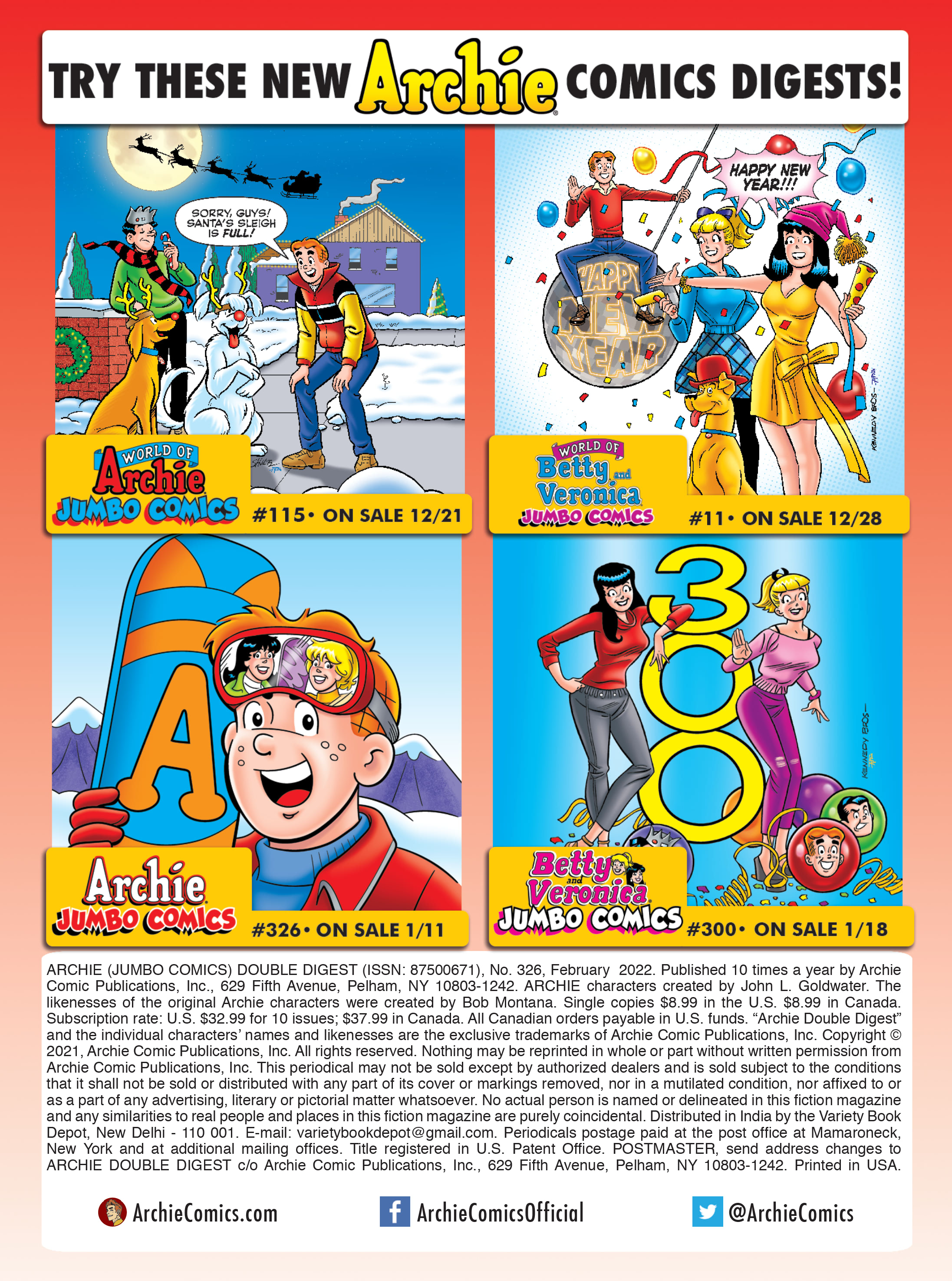 Read online Archie's Double Digest Magazine comic -  Issue #326 - 182