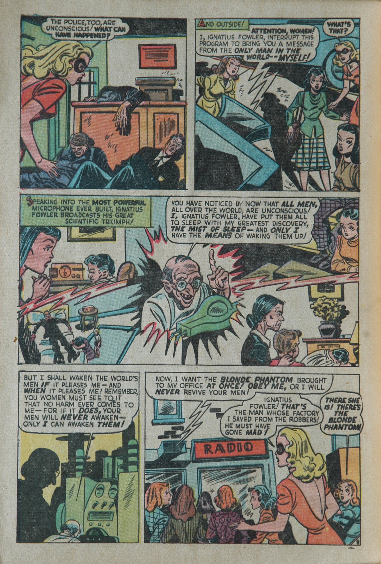 Read online Blonde Phantom Comics comic -  Issue #18 - 10