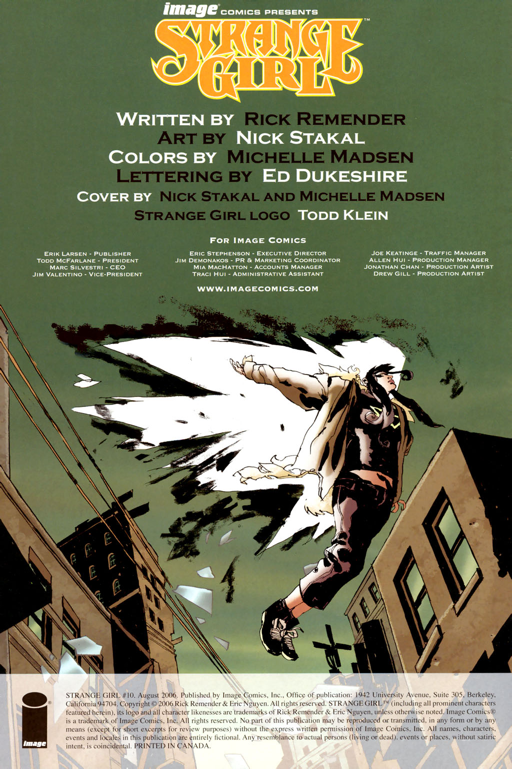 Read online Strange Girl comic -  Issue #10 - 2