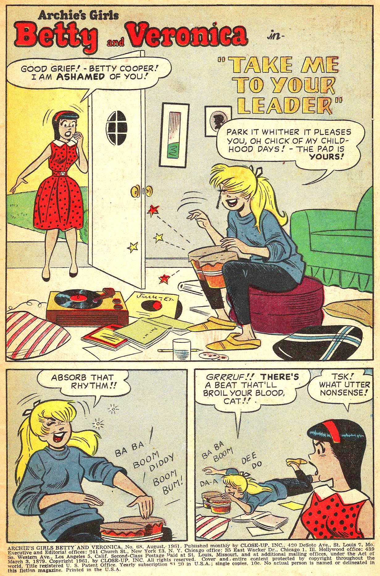 Read online Archie's Girls Betty and Veronica comic -  Issue #68 - 3