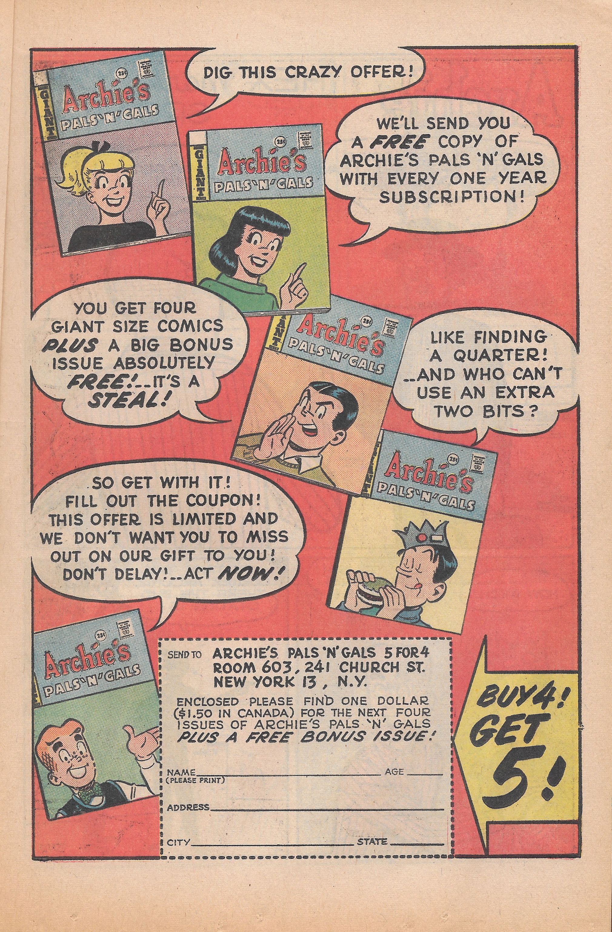 Read online Archie's Pals 'N' Gals (1952) comic -  Issue #31 - 9
