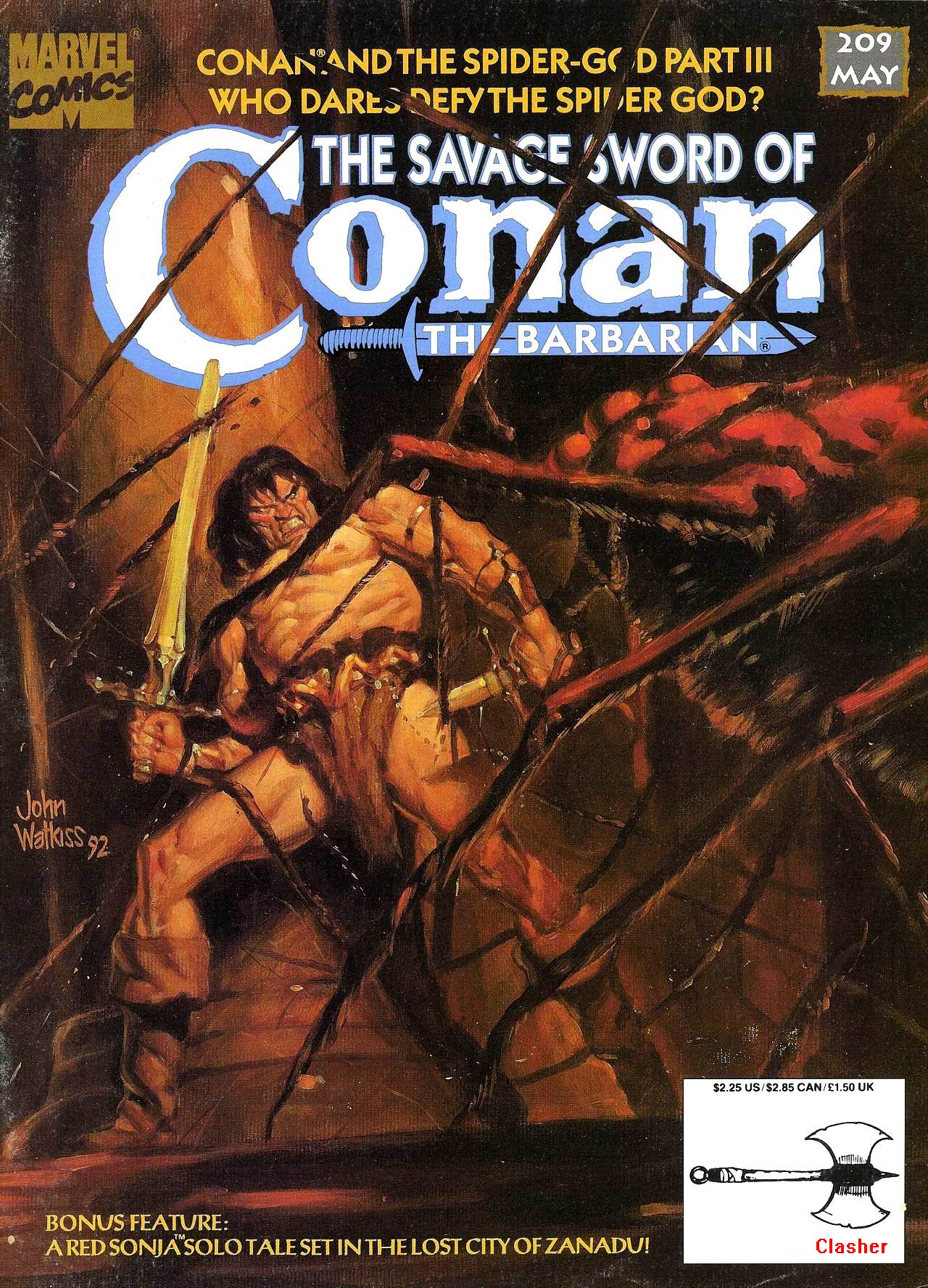 Read online The Savage Sword Of Conan comic -  Issue #209 - 1