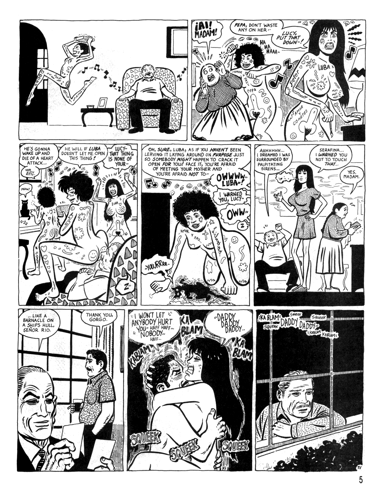 Read online Love and Rockets (1982) comic -  Issue #34 - 7