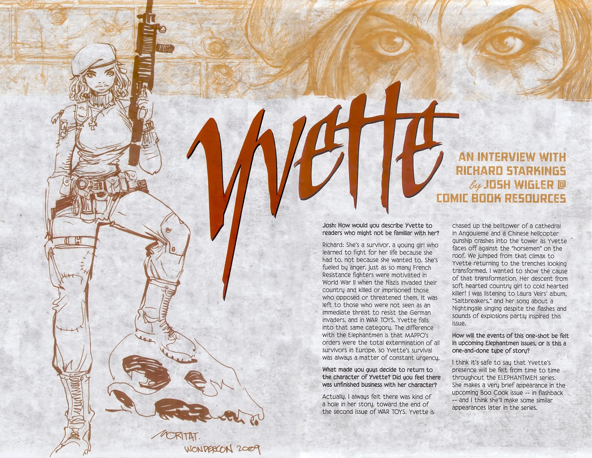 Read online Elephantmen War Toys: Yvette comic -  Issue # Full - 26