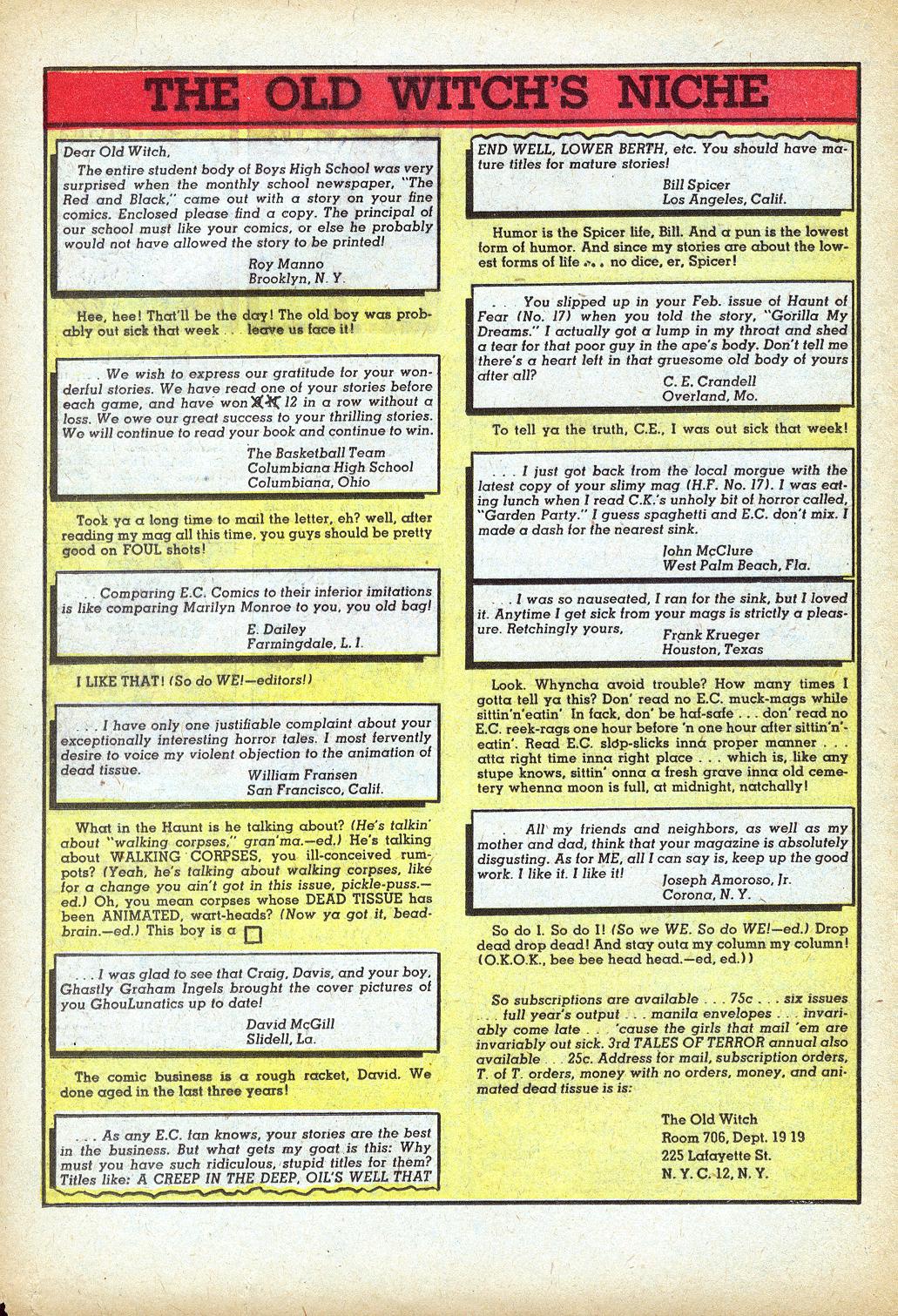 Read online Haunt of Fear comic -  Issue #19 - 20