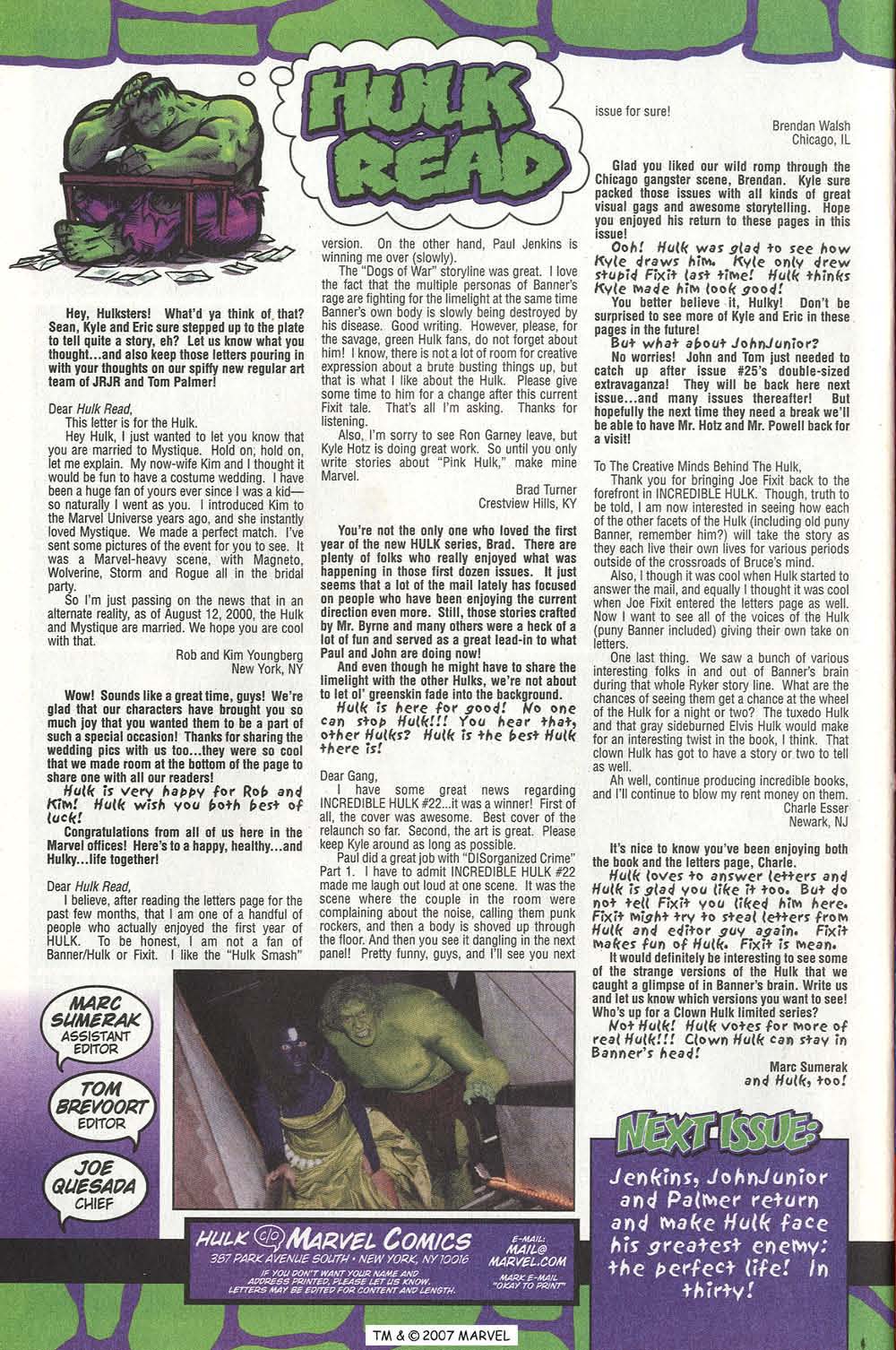 The Incredible Hulk (2000) Issue #26 #15 - English 34