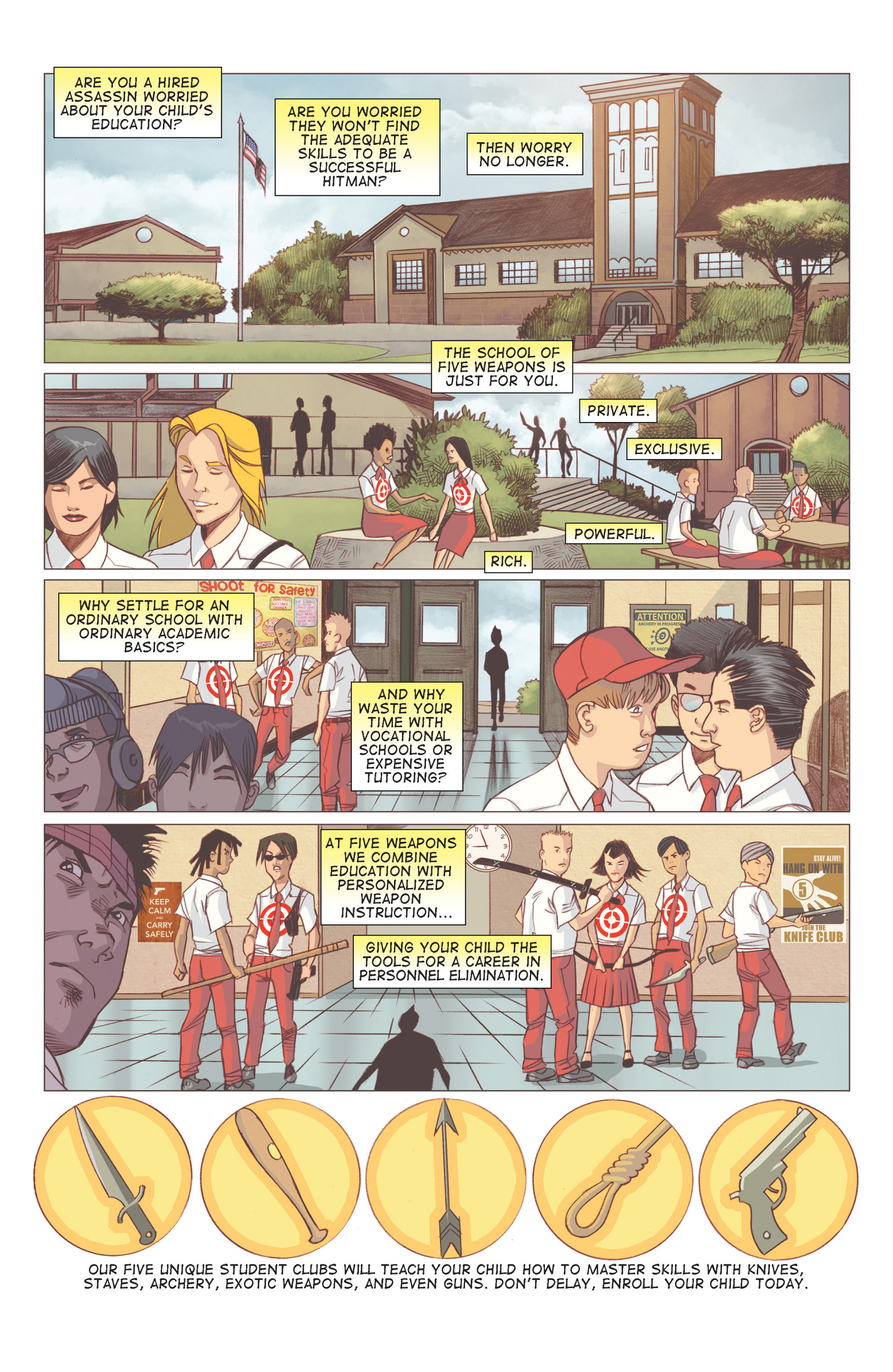 Read online Five Weapons comic -  Issue #1 - 4