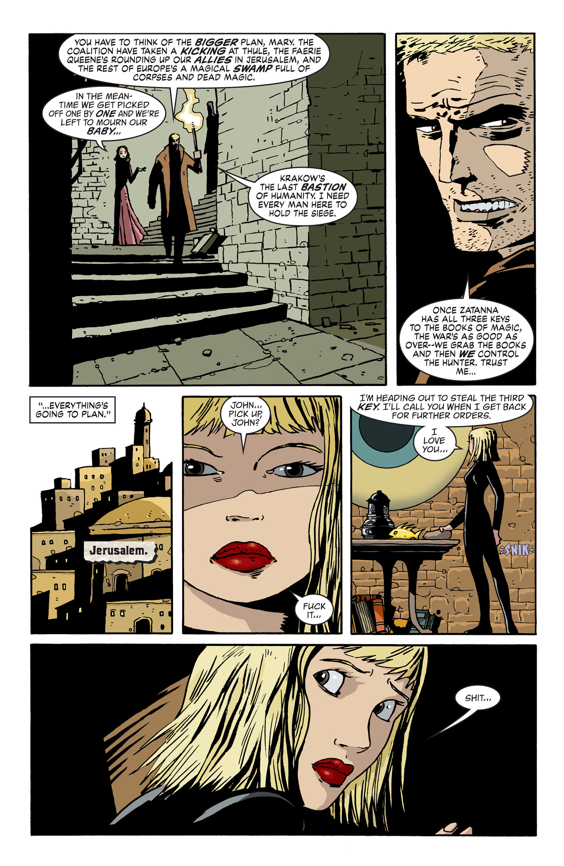 Read online Books of Magick: Life During Wartime comic -  Issue #4 - 8