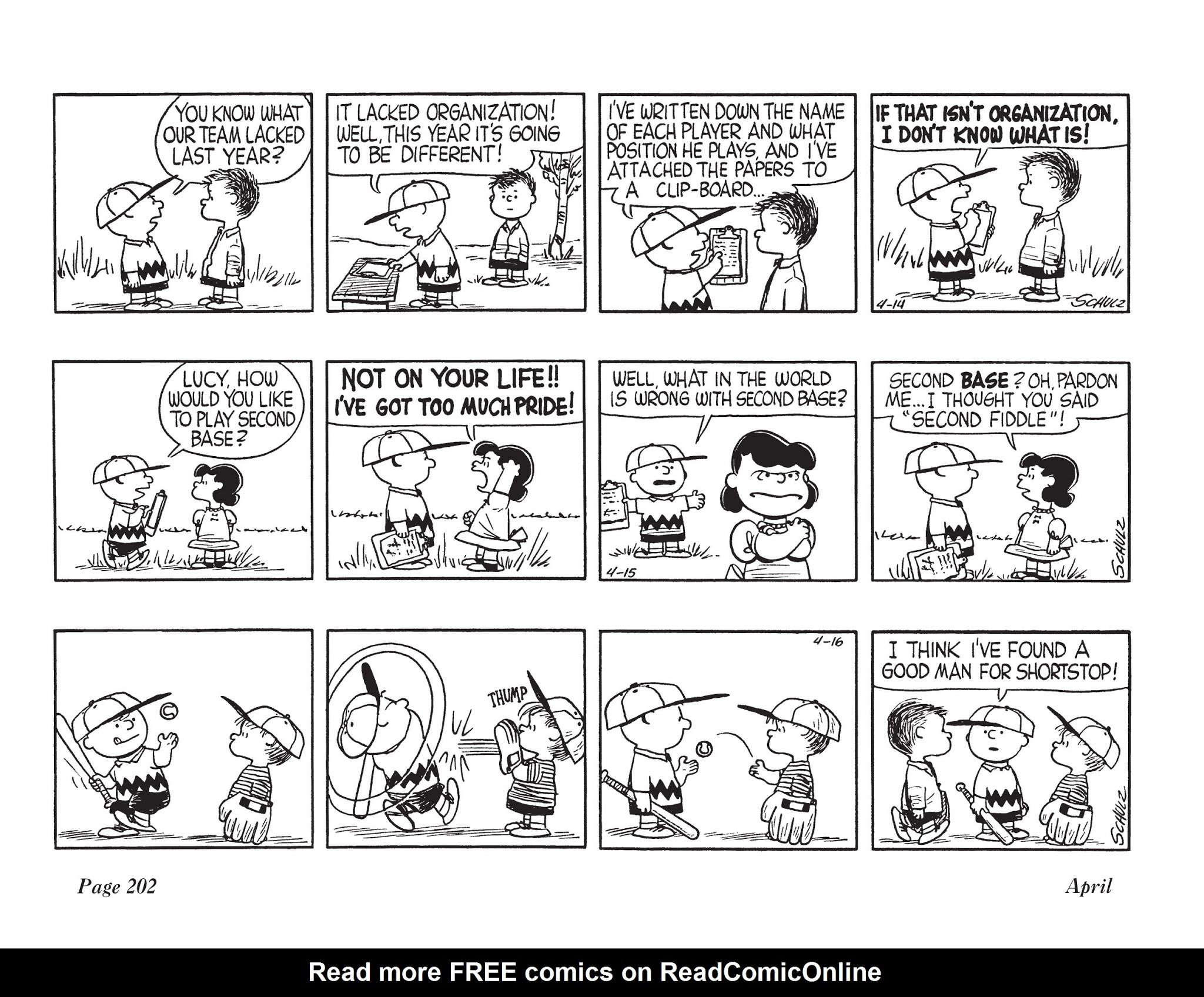 Read online The Complete Peanuts comic -  Issue # TPB 4 - 216
