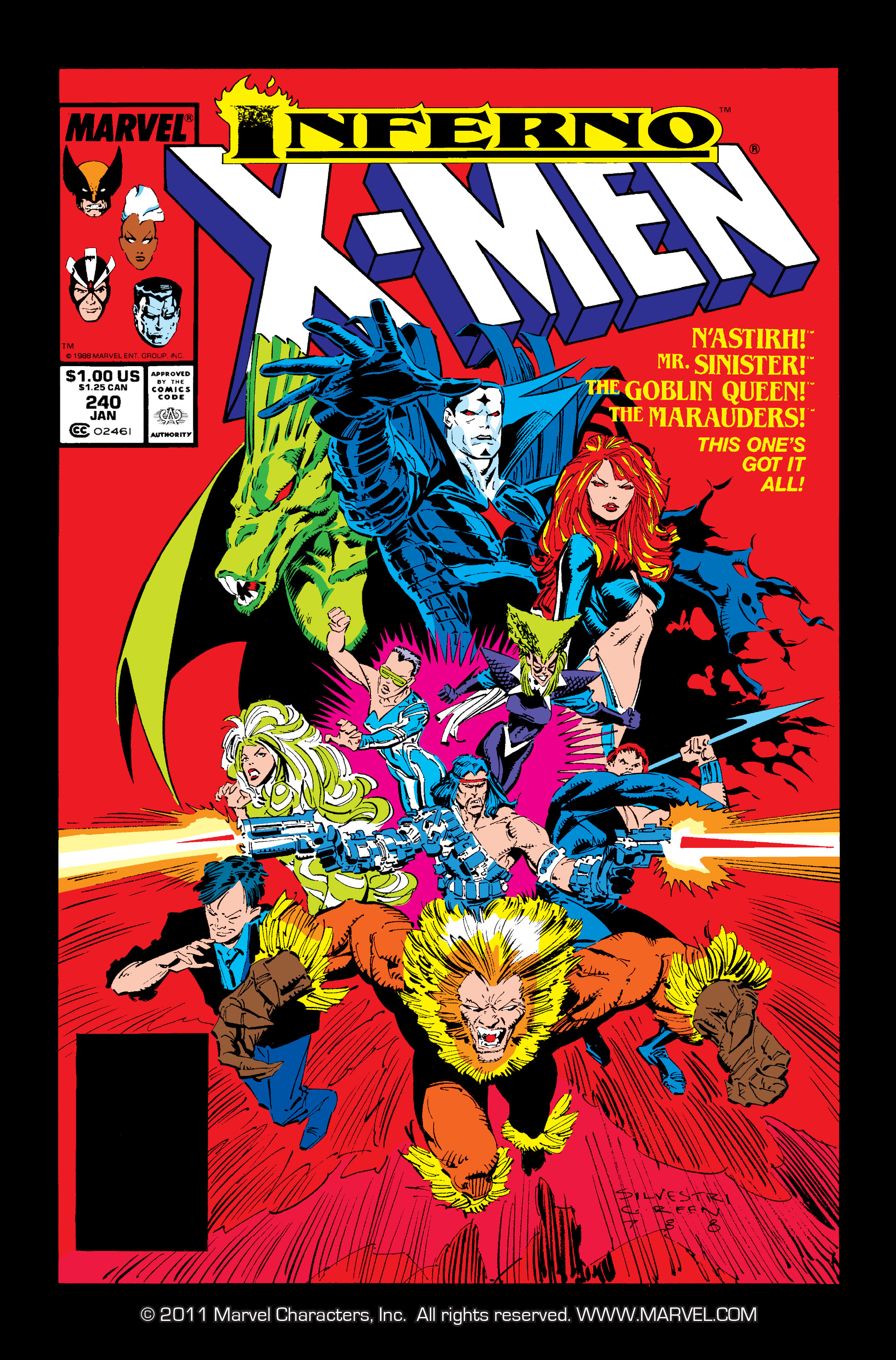 Read online Uncanny X-Men (1963) comic -  Issue #240 - 1