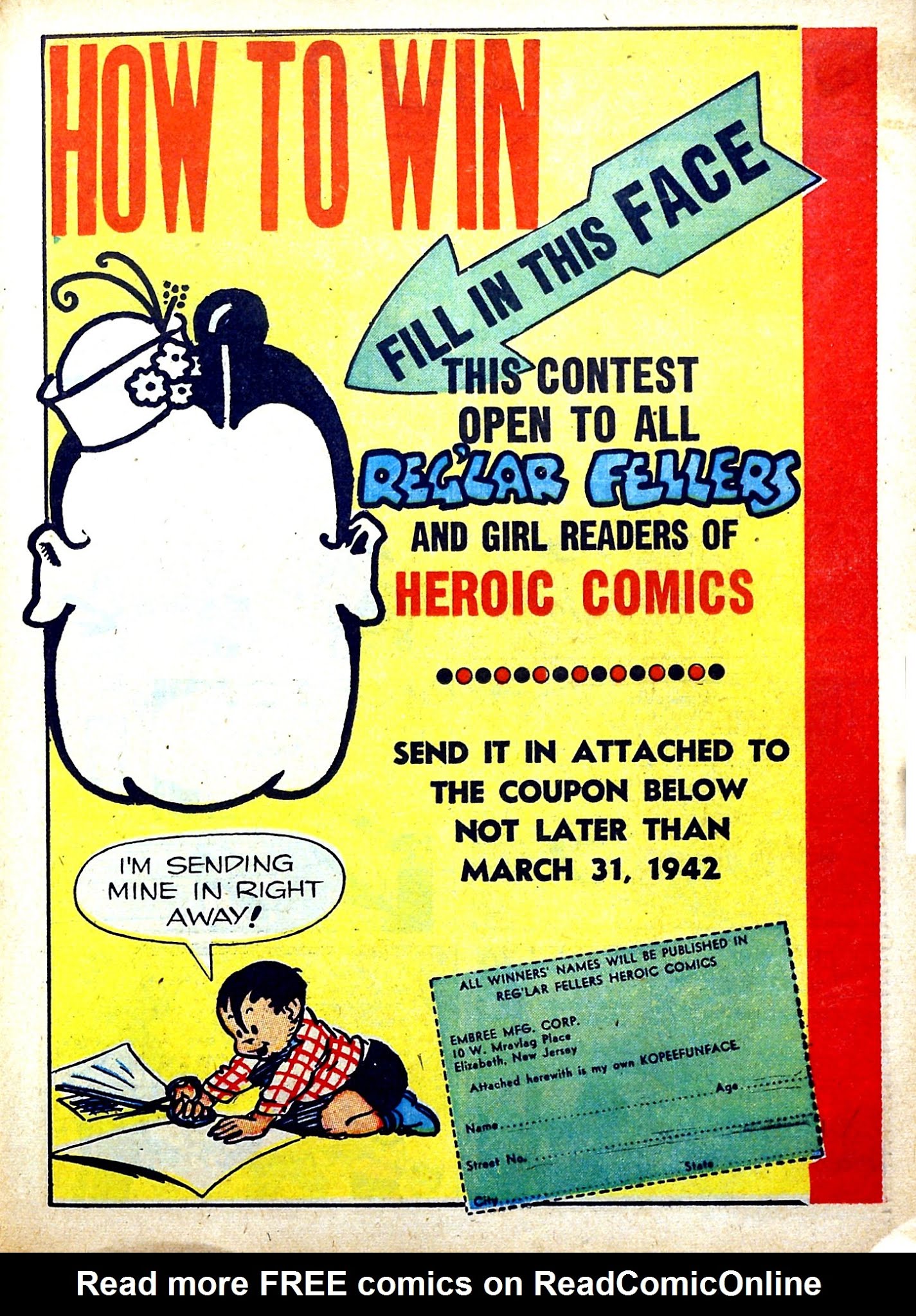 Read online Reg'lar Fellers Heroic Comics comic -  Issue #11 - 43