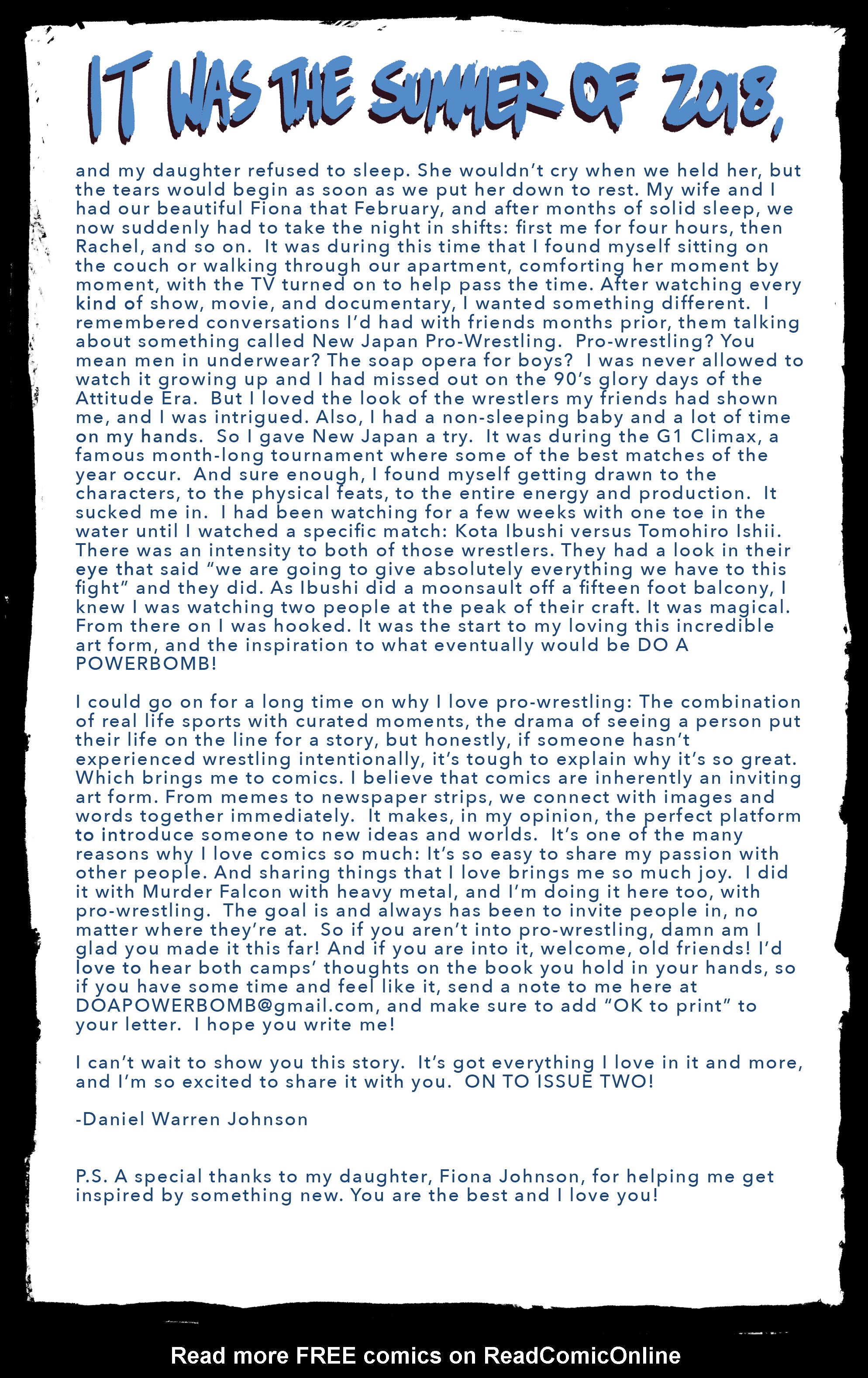 Read online Do a Powerbomb comic -  Issue #1 - 26