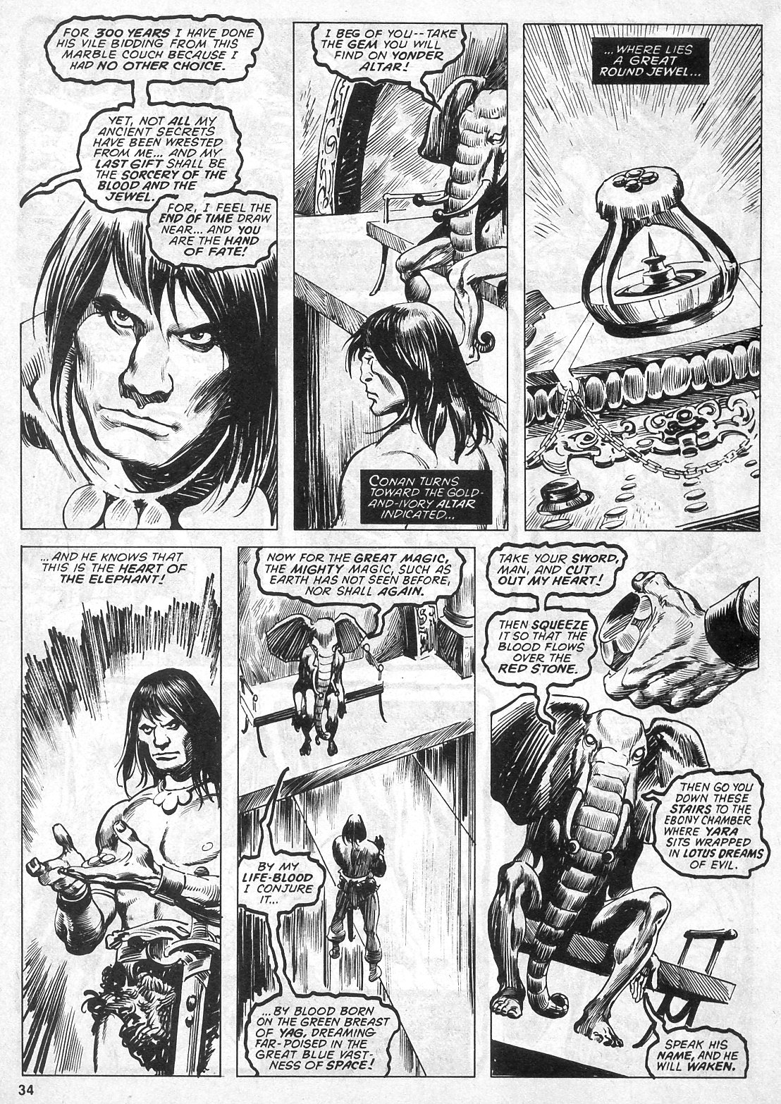 Read online The Savage Sword Of Conan comic -  Issue #24 - 34