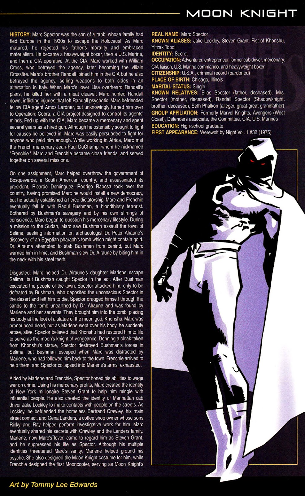 The Official Handbook of the Marvel Universe: Marvel Knights issue Full - Page 39