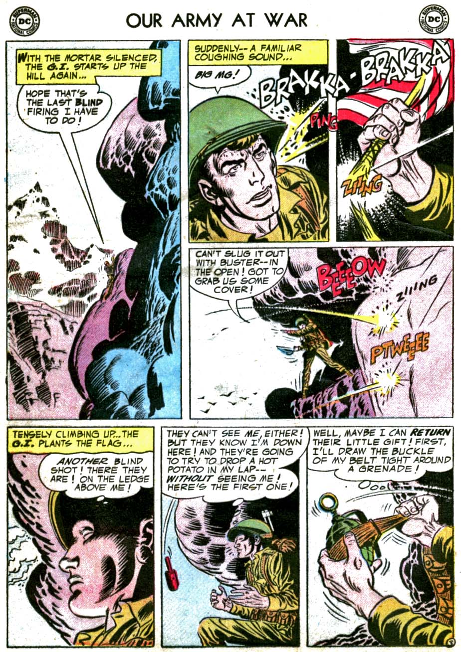 Read online Our Army at War (1952) comic -  Issue #38 - 14