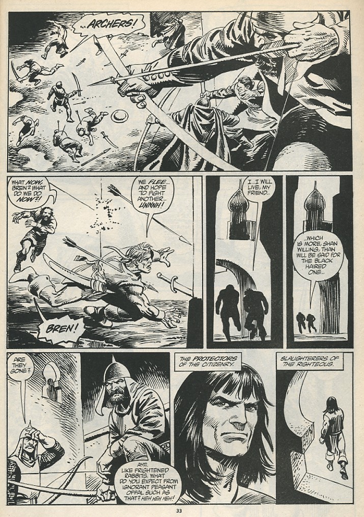 Read online The Savage Sword Of Conan comic -  Issue #181 - 35