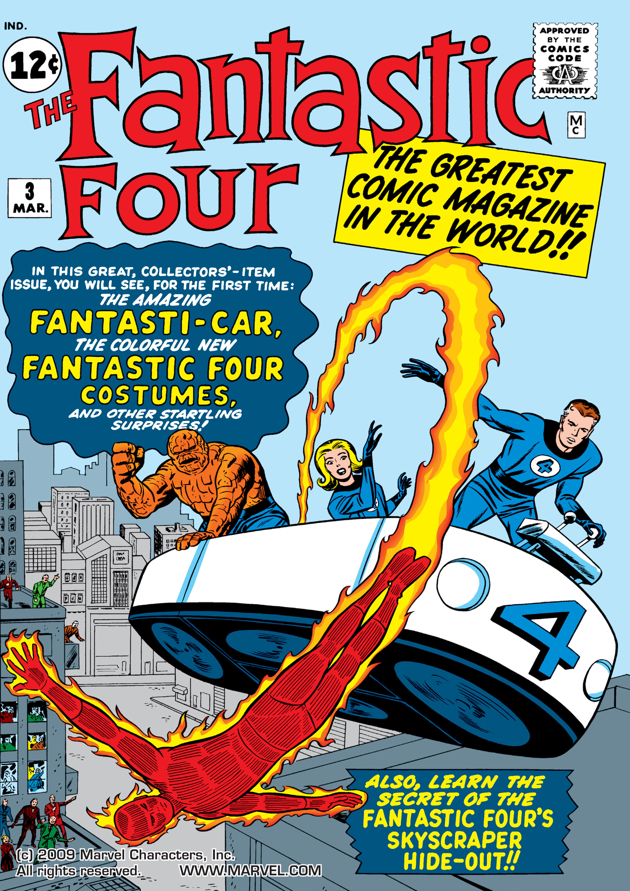 Read online Fantastic Four (1961) comic -  Issue #3 - 1