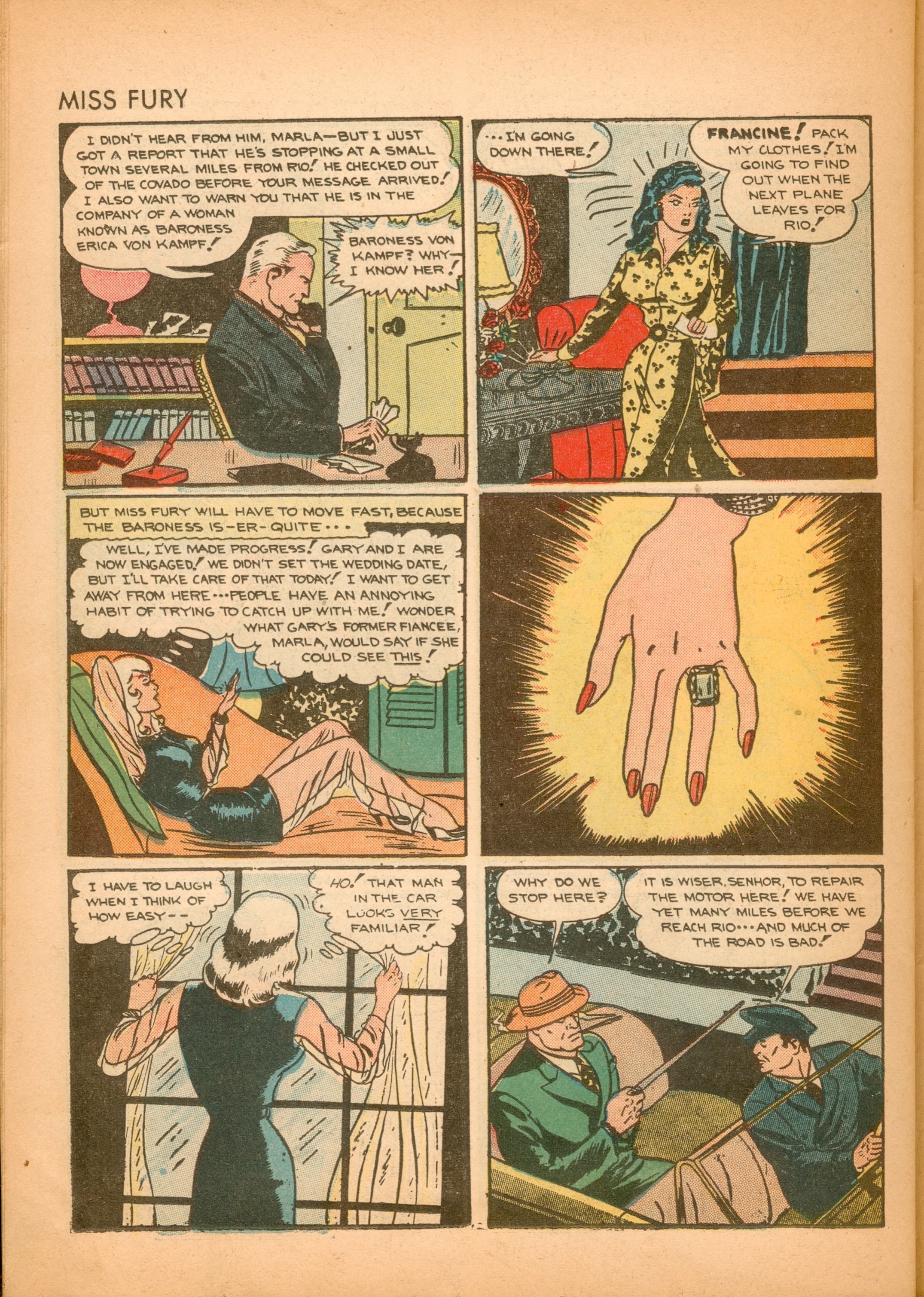 Read online Miss Fury (1942) comic -  Issue #2 - 41