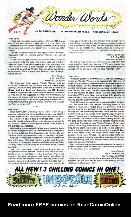 Read online Wonder Woman (1942) comic -  Issue #255 - 28