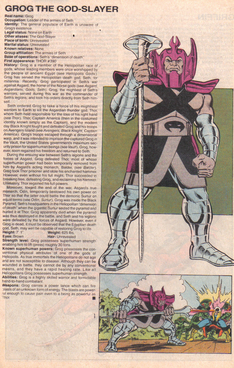 Read online The Official Handbook of the Marvel Universe: Update '89 comic -  Issue #3 - 34