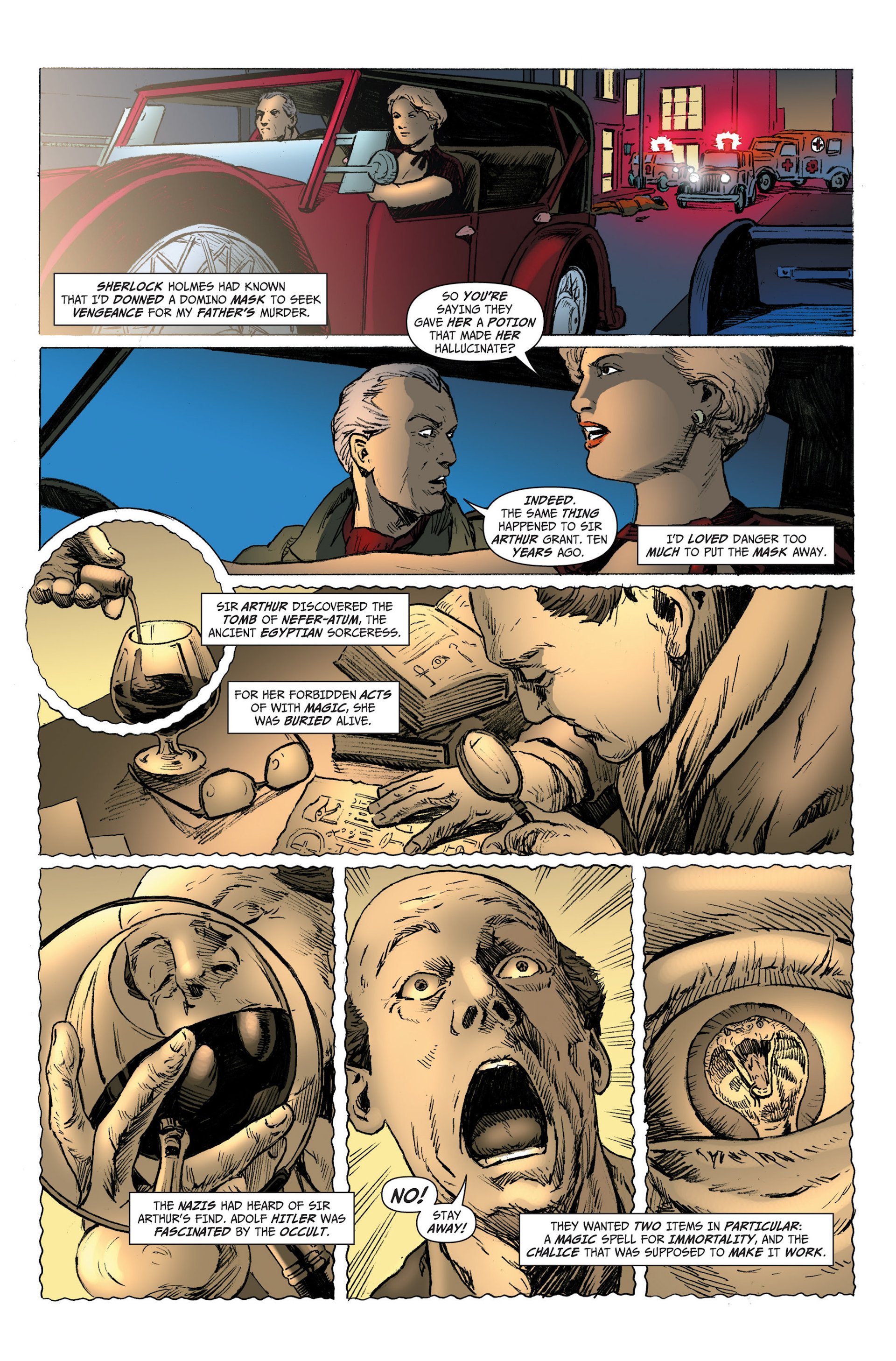 Read online Domino Lady/Sherlock Holmes comic -  Issue #1 - 6