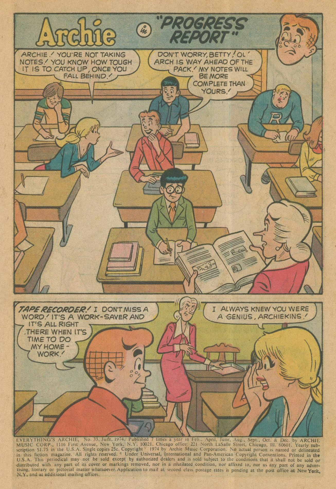 Read online Everything's Archie comic -  Issue #33 - 3