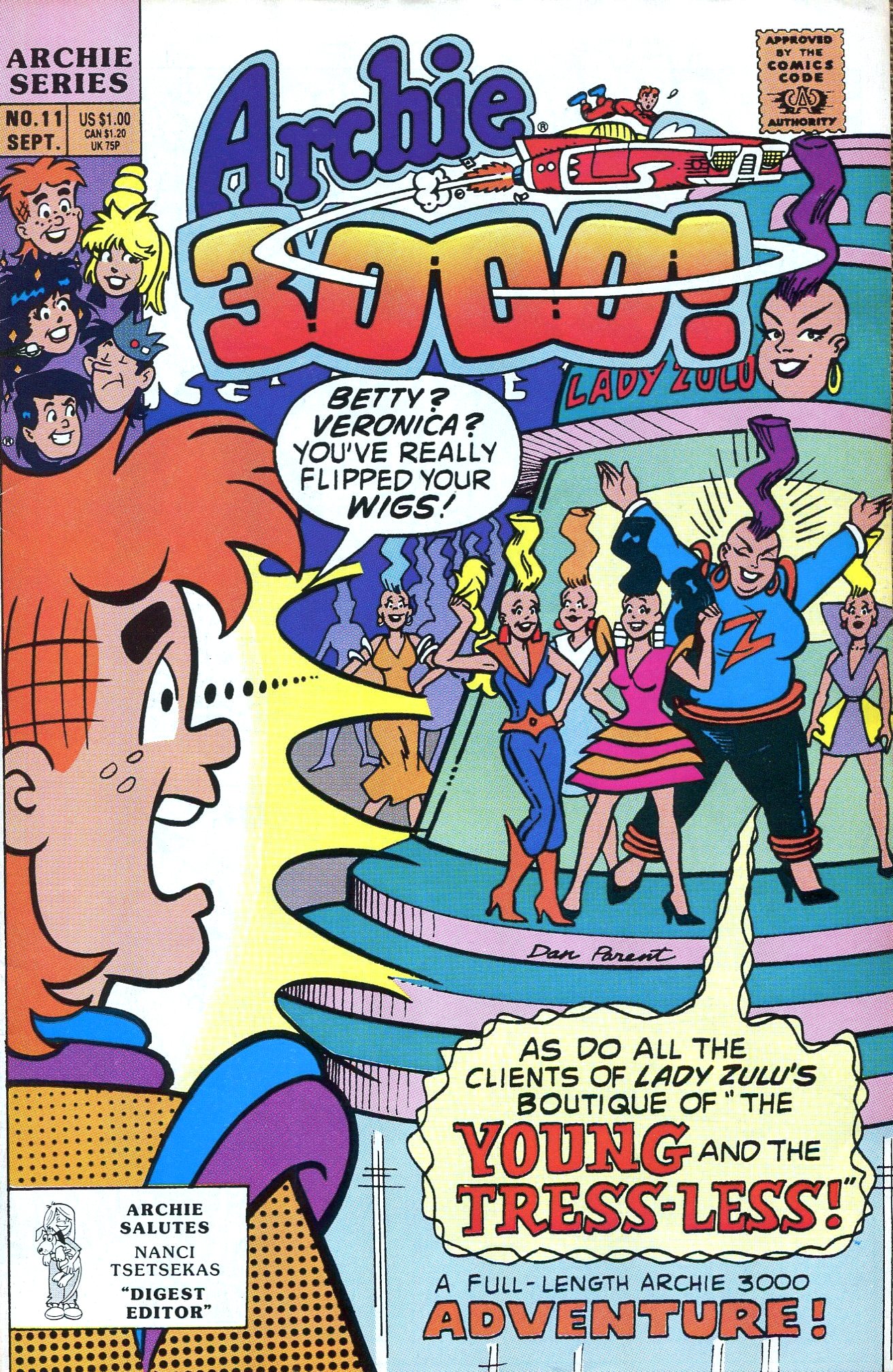 Read online Archie 3000! (1989) comic -  Issue #11 - 1