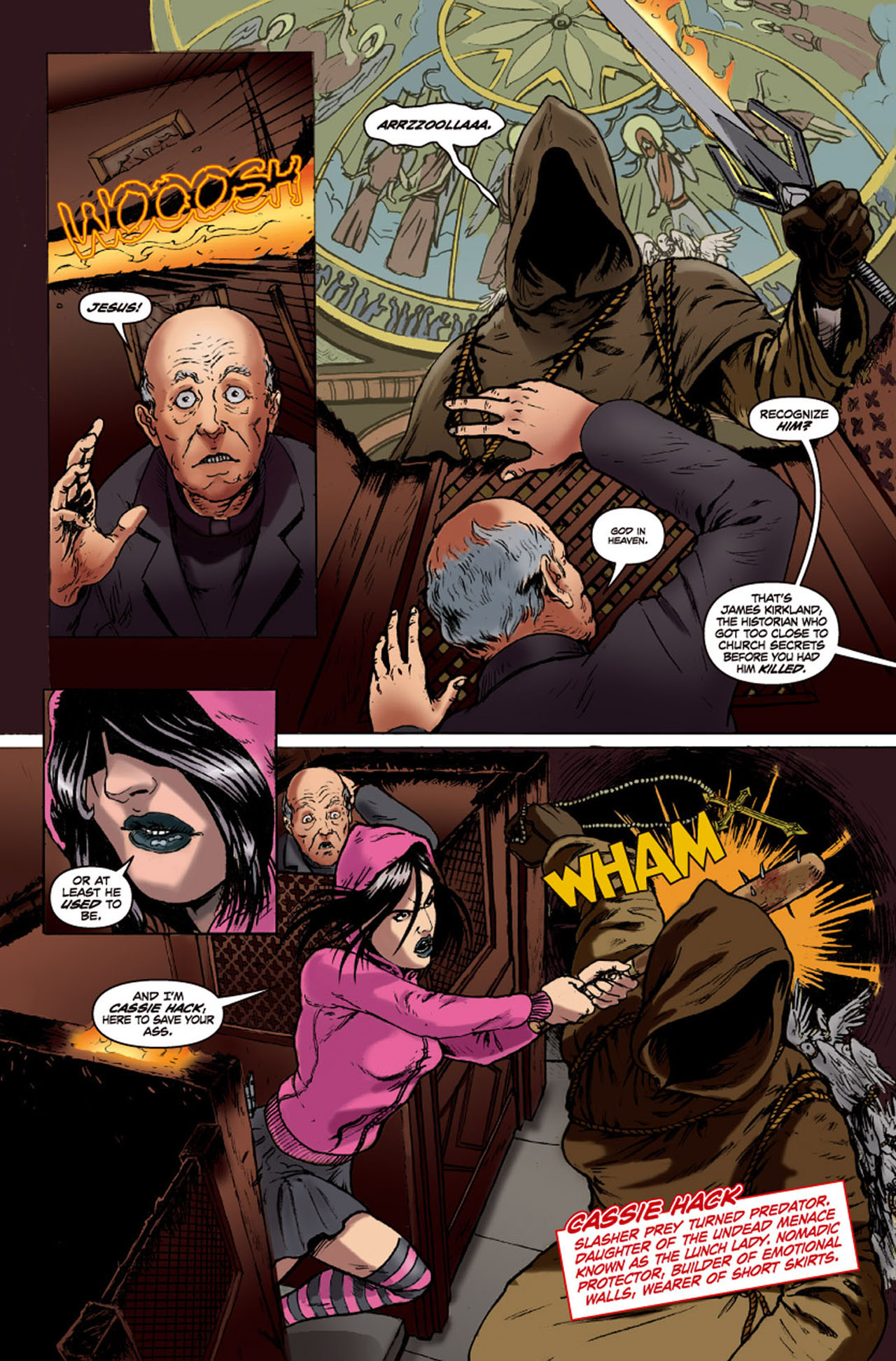 Read online Hack/Slash & Mercy Sparx: A Slice of Hell comic -  Issue #1 - 4