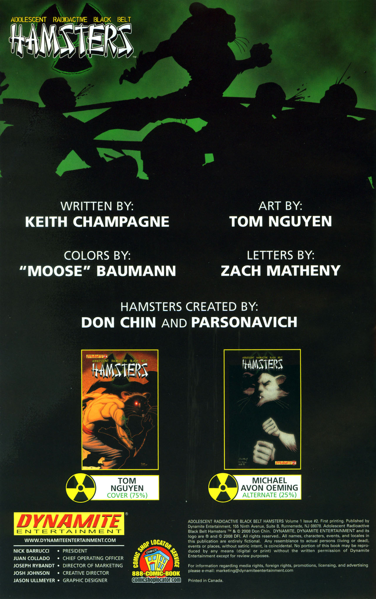 Read online Adolescent Radioactive Black Belt Hamsters (2008) comic -  Issue #2 - 2