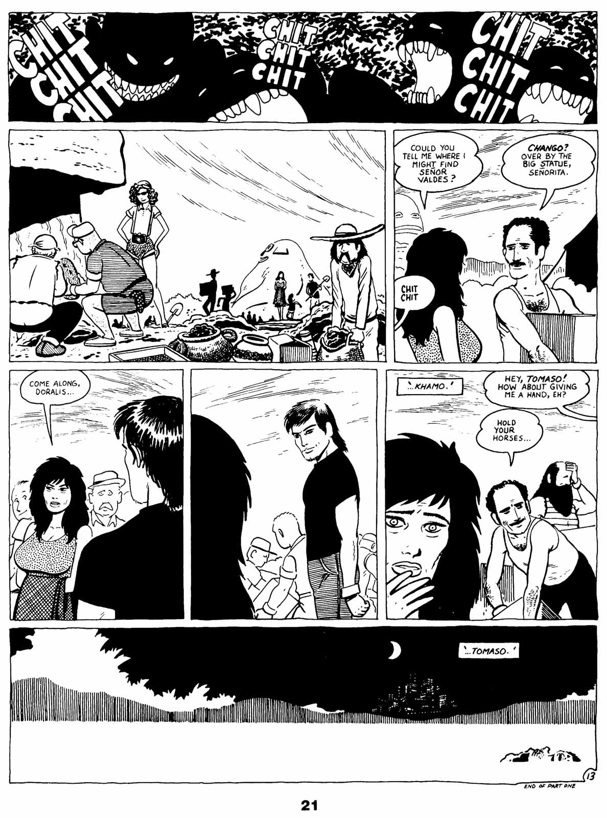 Read online Love and Rockets (1982) comic -  Issue #21 - 23